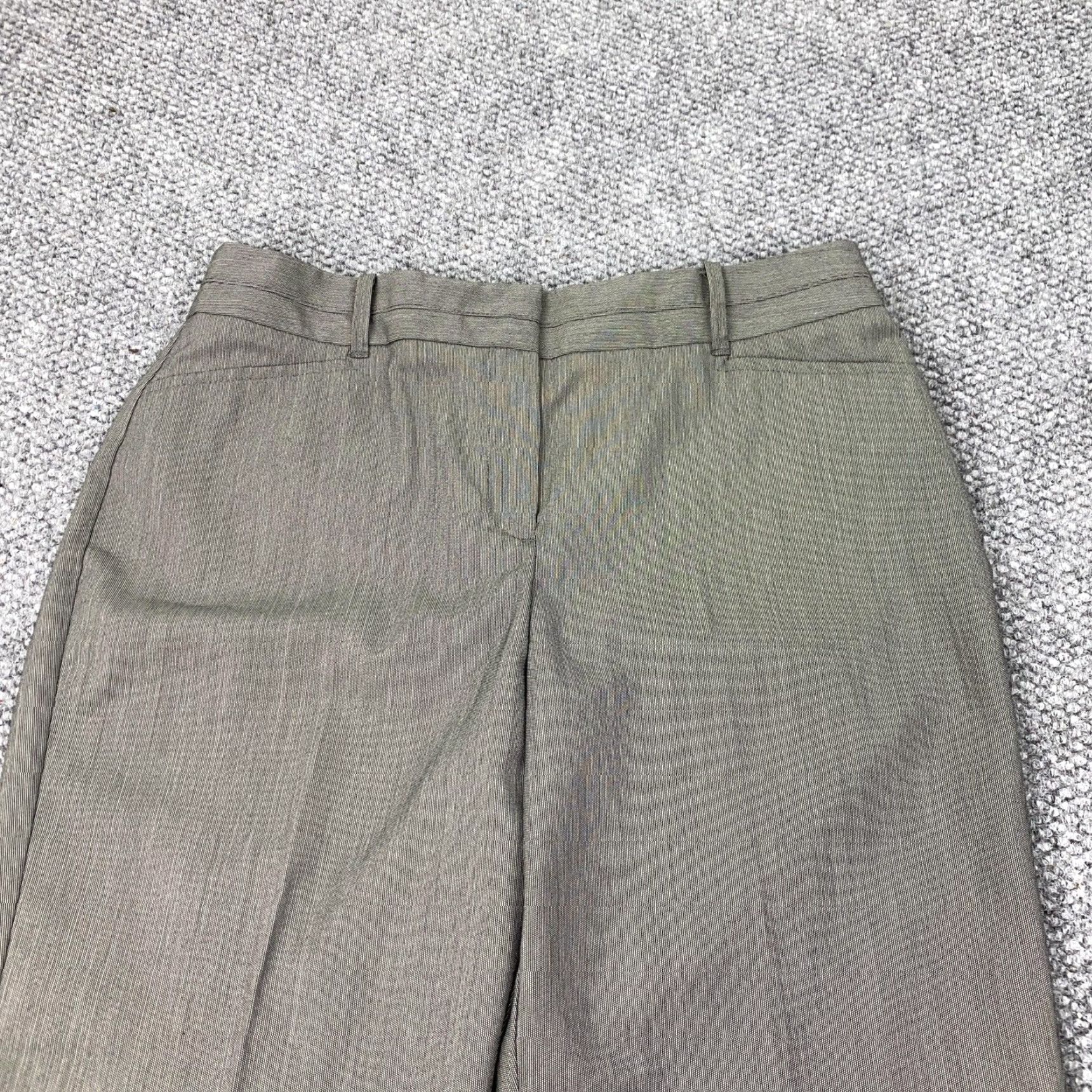 Van Heusen Van Heusen Studio Pants Womens 8 Gray Stretch Dress Slacks Career Office Work Slacks Straight Pockets Wom en Size 30" / US 8 / IT 44 - 2 Thumbnail