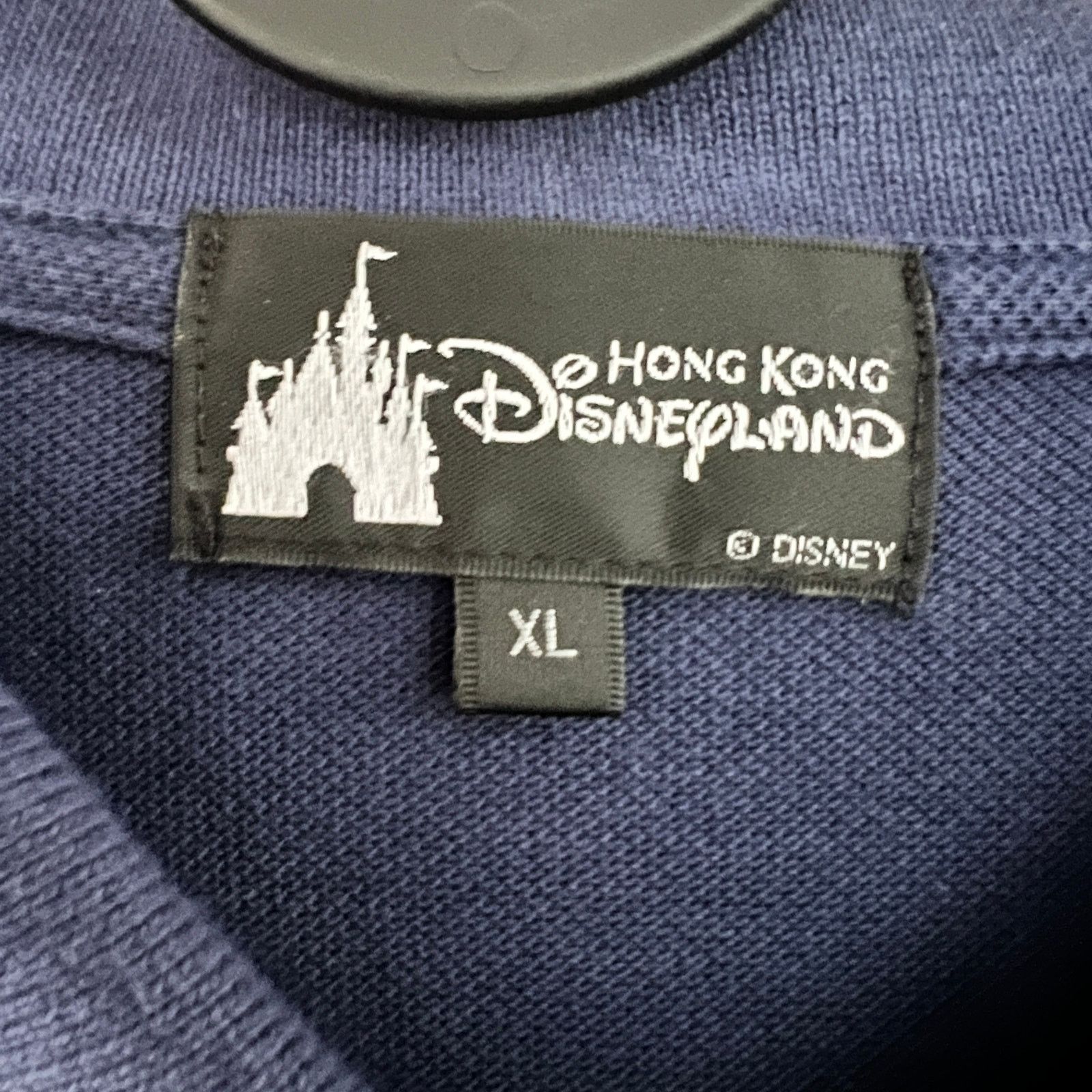 Disney Disneyland Hong Kong Mens Navy Polo Shirt XL 21x26 Size US XL / EU 56 / 4 - 4 Thumbnail
