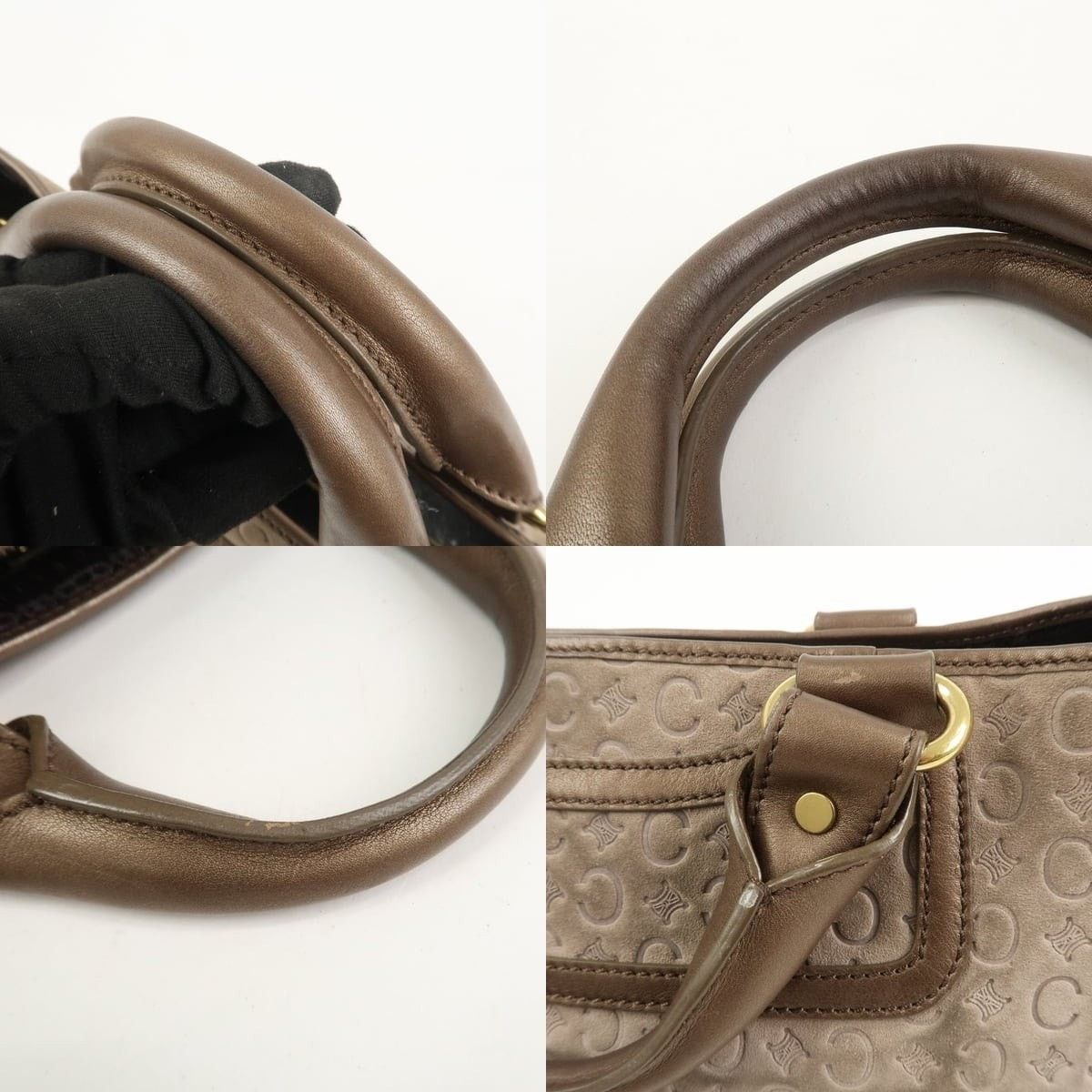 Celine Celine Macadam Boogie Suede Satchel Tan Size ONE SIZE - 4 Thumbnail