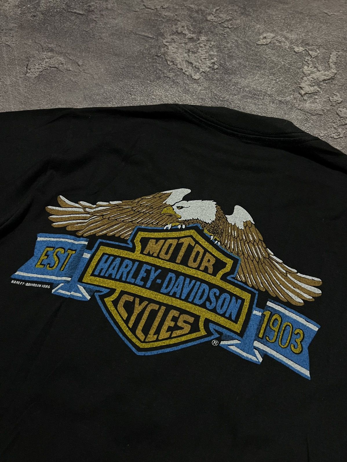 Harley Davidson Harley Davidson 1986 3D Emblem "Ride The Wild Side" Tee Size US M / EU 48-50 / 2 - 6 Thumbnail
