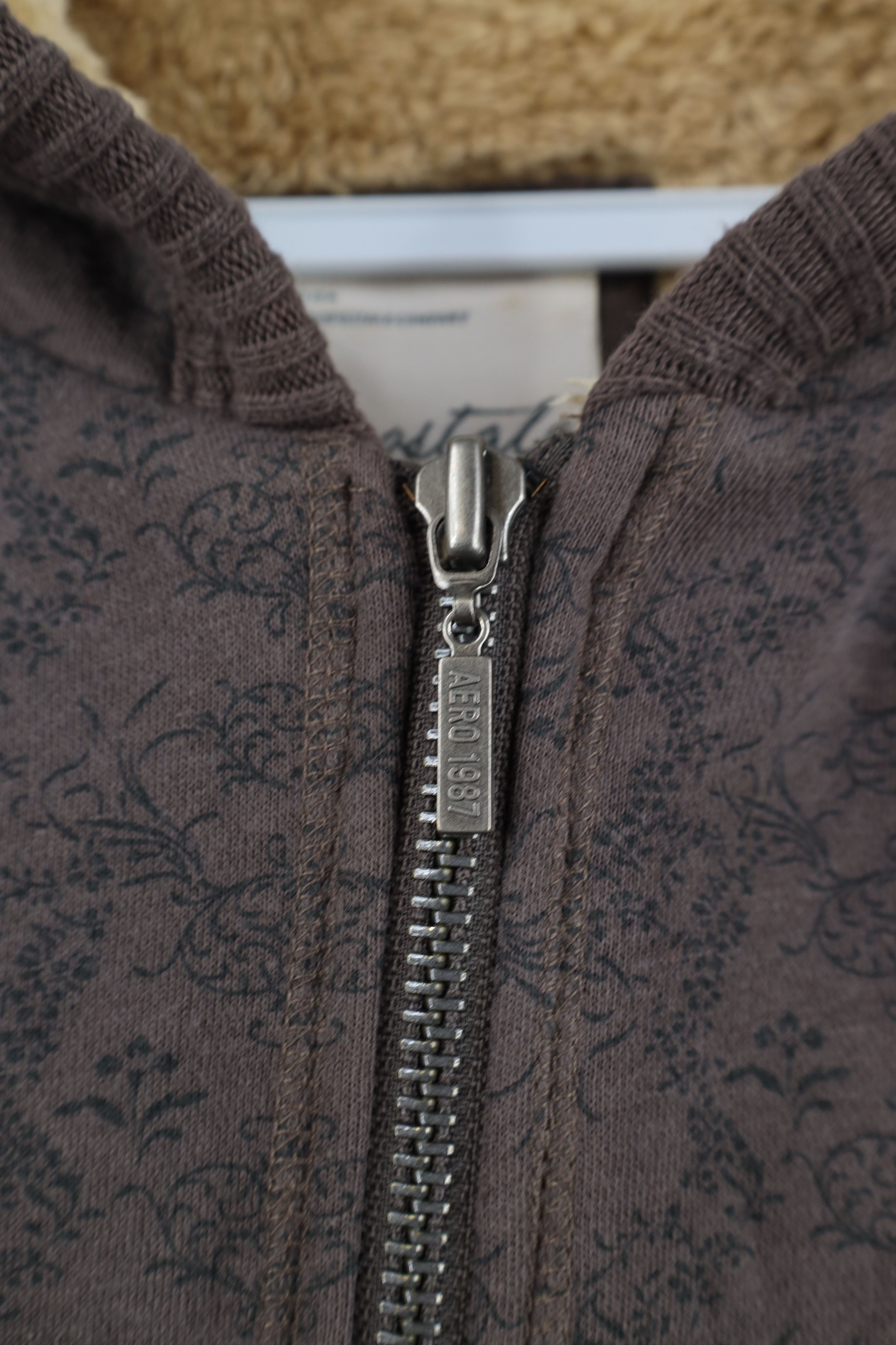 Aeropostale Vintage Y2K Aeropostale Lined Babydoll Flower Zip Hoodie Size L / US 10 / IT 46 - 11 Thumbnail