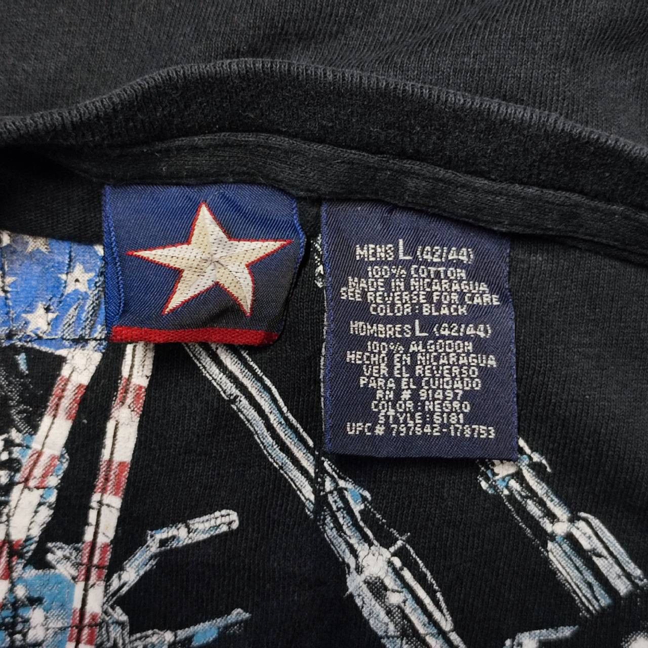Vintage × West Coast Choppers Vintage Freedom USA Chopper US Flag Motorcycle T-Shirt Size US L / EU 52-54 / 3 - 4 Thumbnail