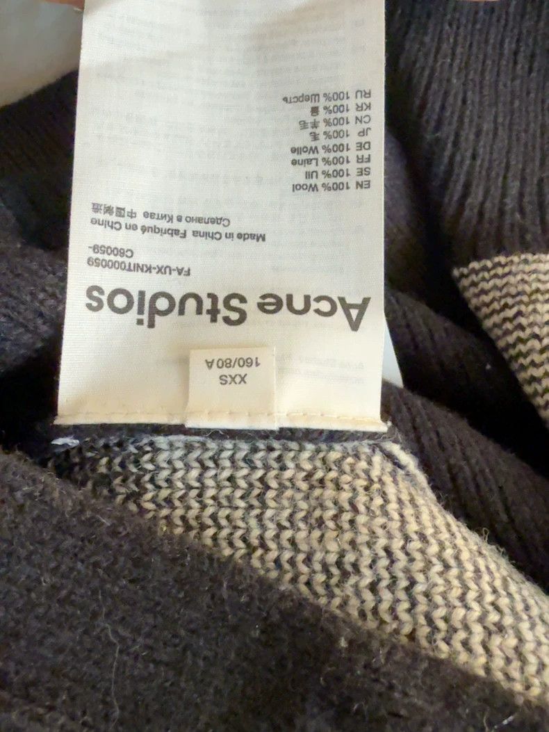 Acne Studios acne studios Checkerboard knit sweater 2502-Nextarrow Size US XXS / EU 40 - 4 Thumbnail