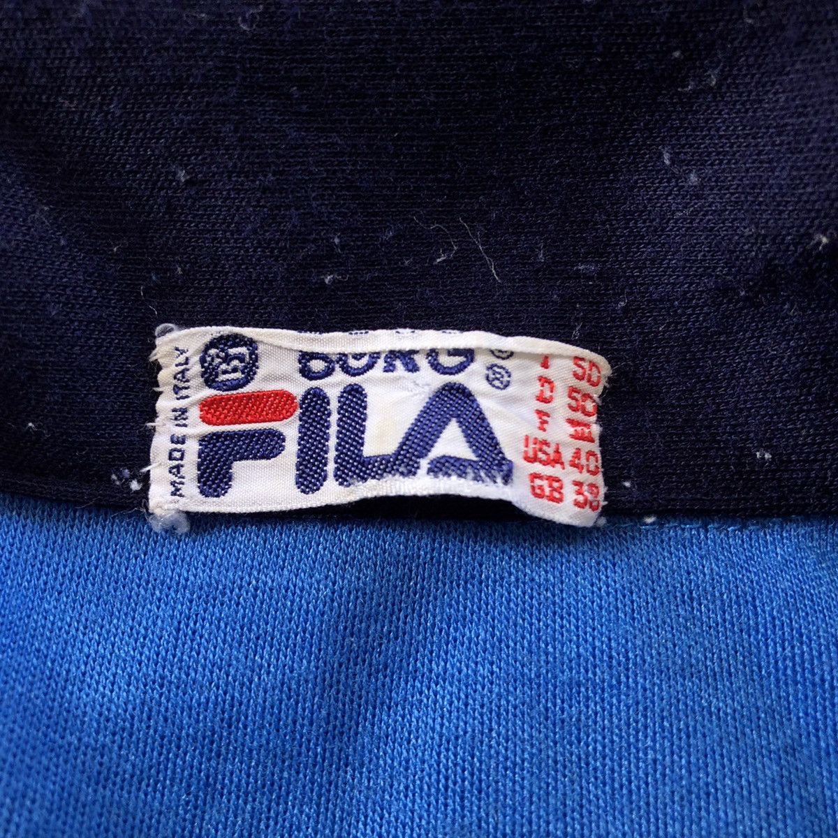Fila × Vintage 1980 FILA BJ Borg French Blue Settanta mk2 Tracktop Jacket Size US M / EU 48-50 / 2 - 9 Thumbnail