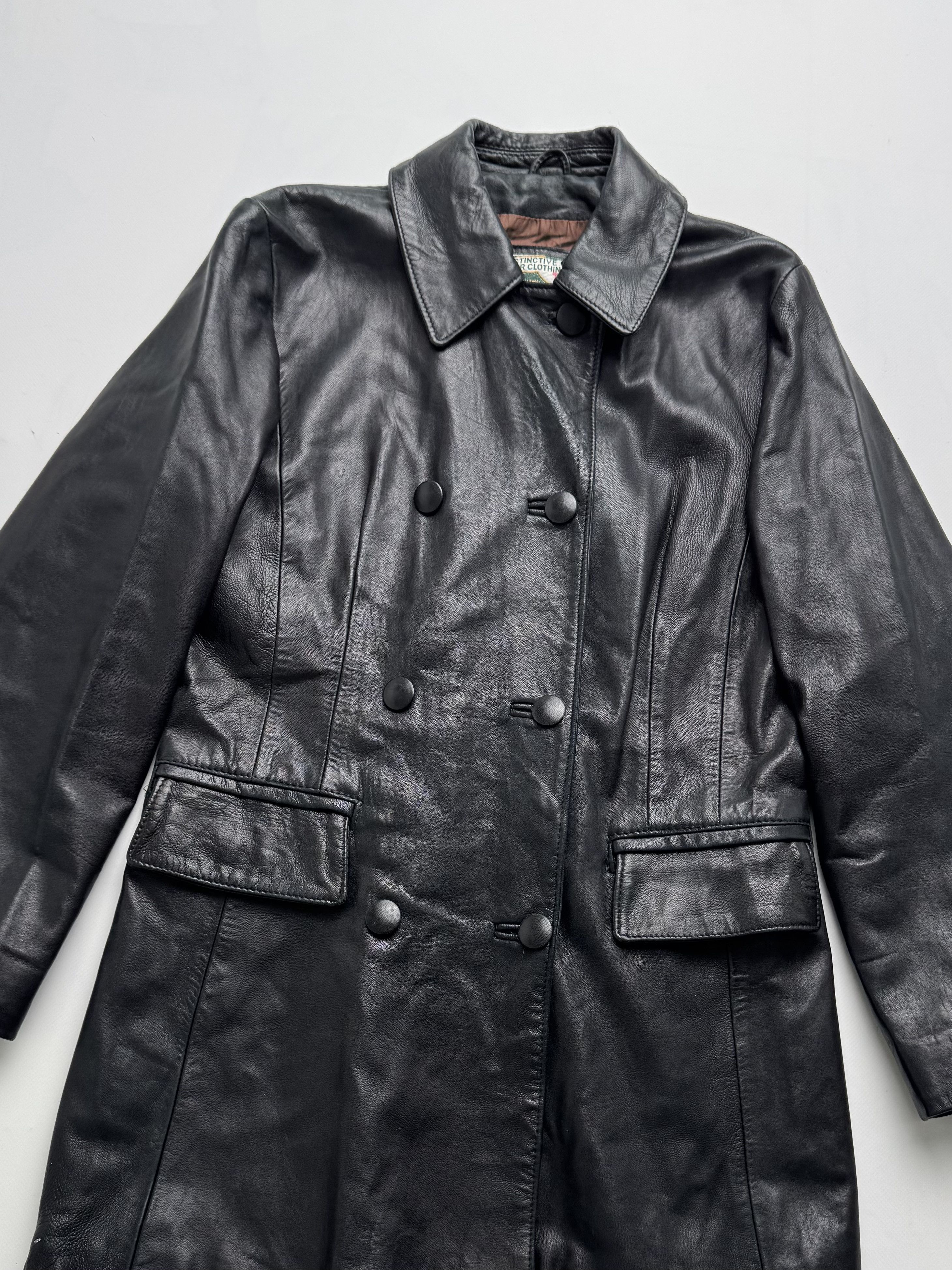 Vintage Vintage Long Leather Jacket B8(V404)E2 Size M / US 6-8 / IT 42-44 - 2 Thumbnail