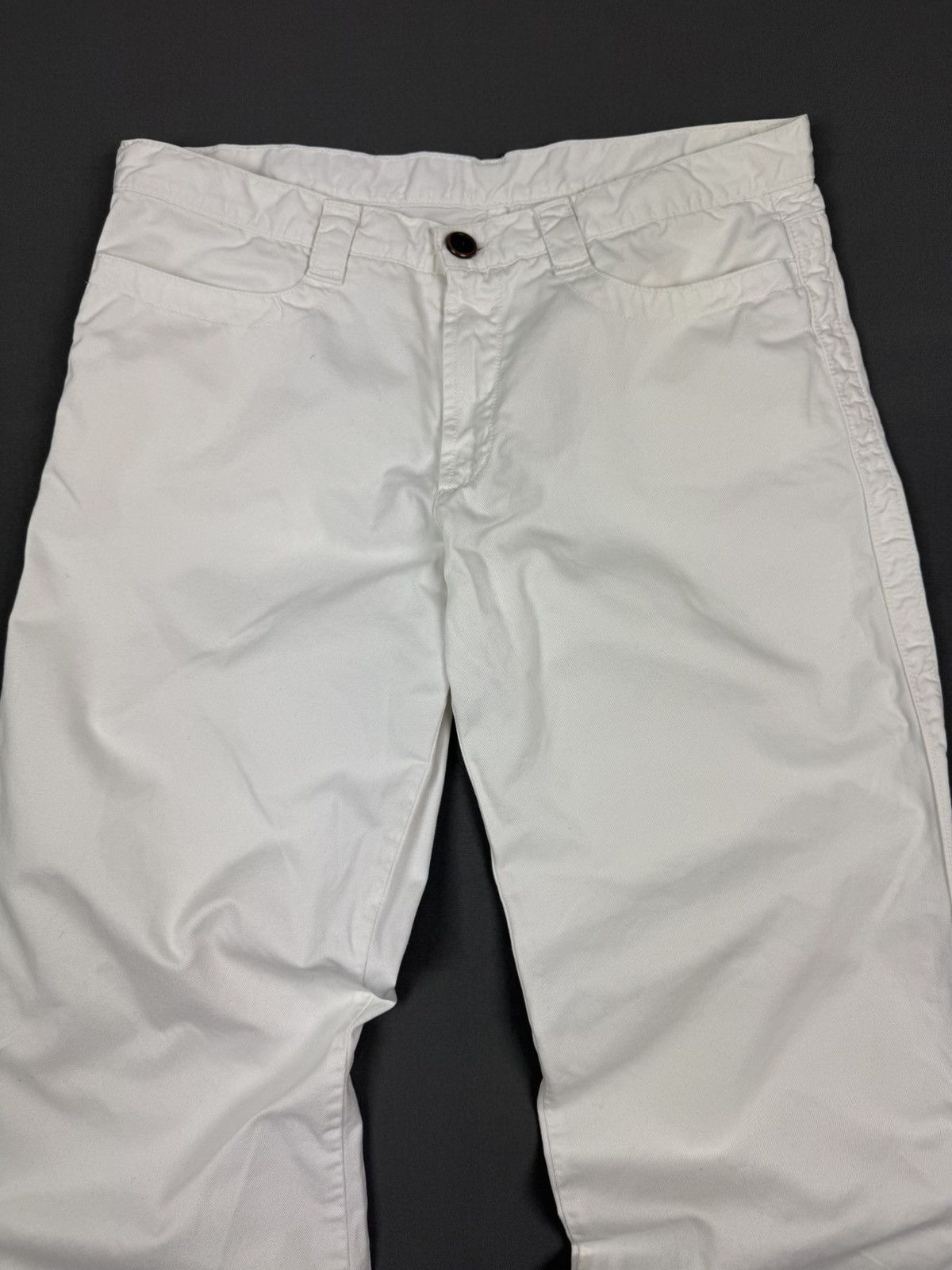 Dirk Bikkembergs Y2K Vintage Faded Dirk Bikkembergs White Workwear Pants Size 34" / US 12 / IT 48 - 5 Thumbnail