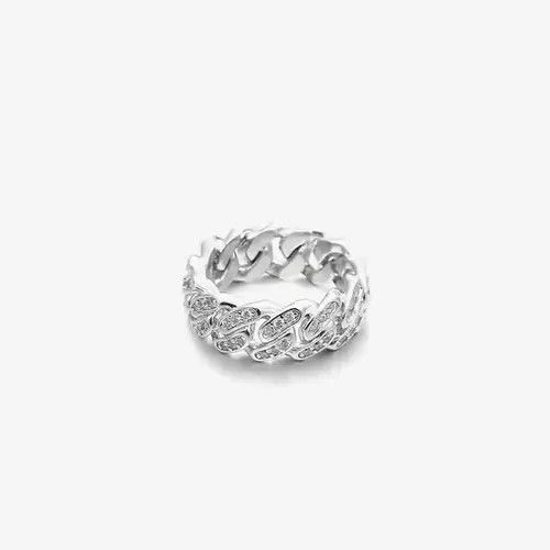 Jewelry Fashion Shiny Hip Hop Chain Ring Size ONE SIZE - 1 Thumbnail