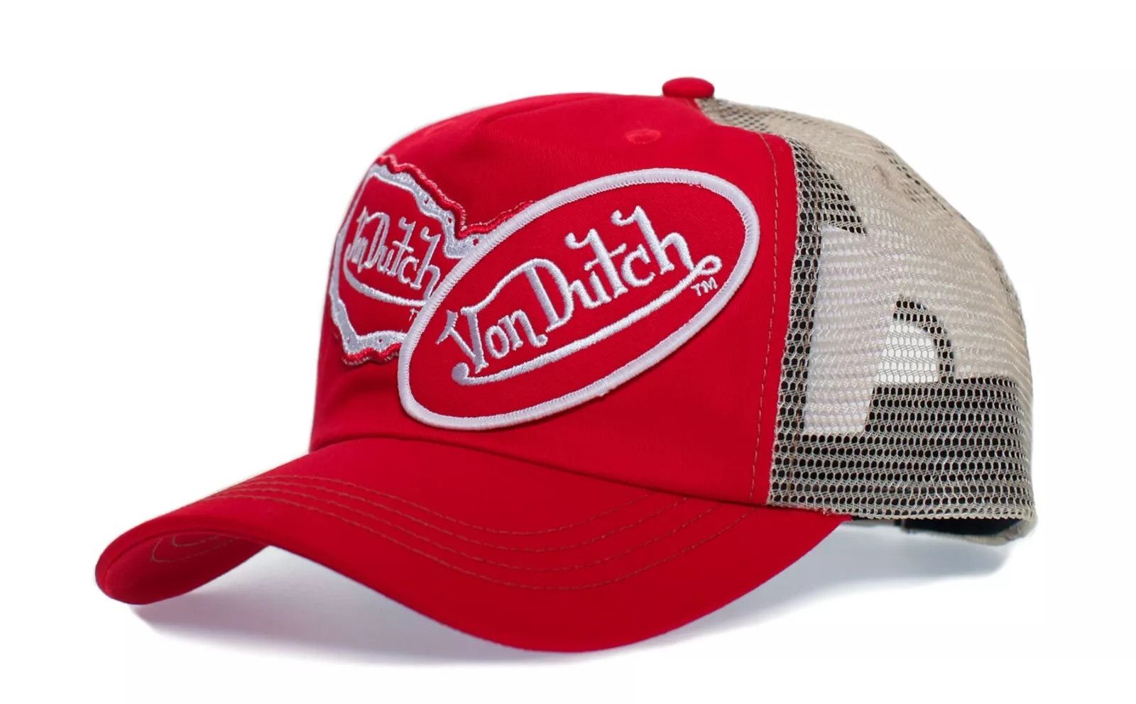 Other Authentic Vintage Von Dutch Originals Red/Tan 2/Patch Hat Size ONE SIZE - 1 Thumbnail