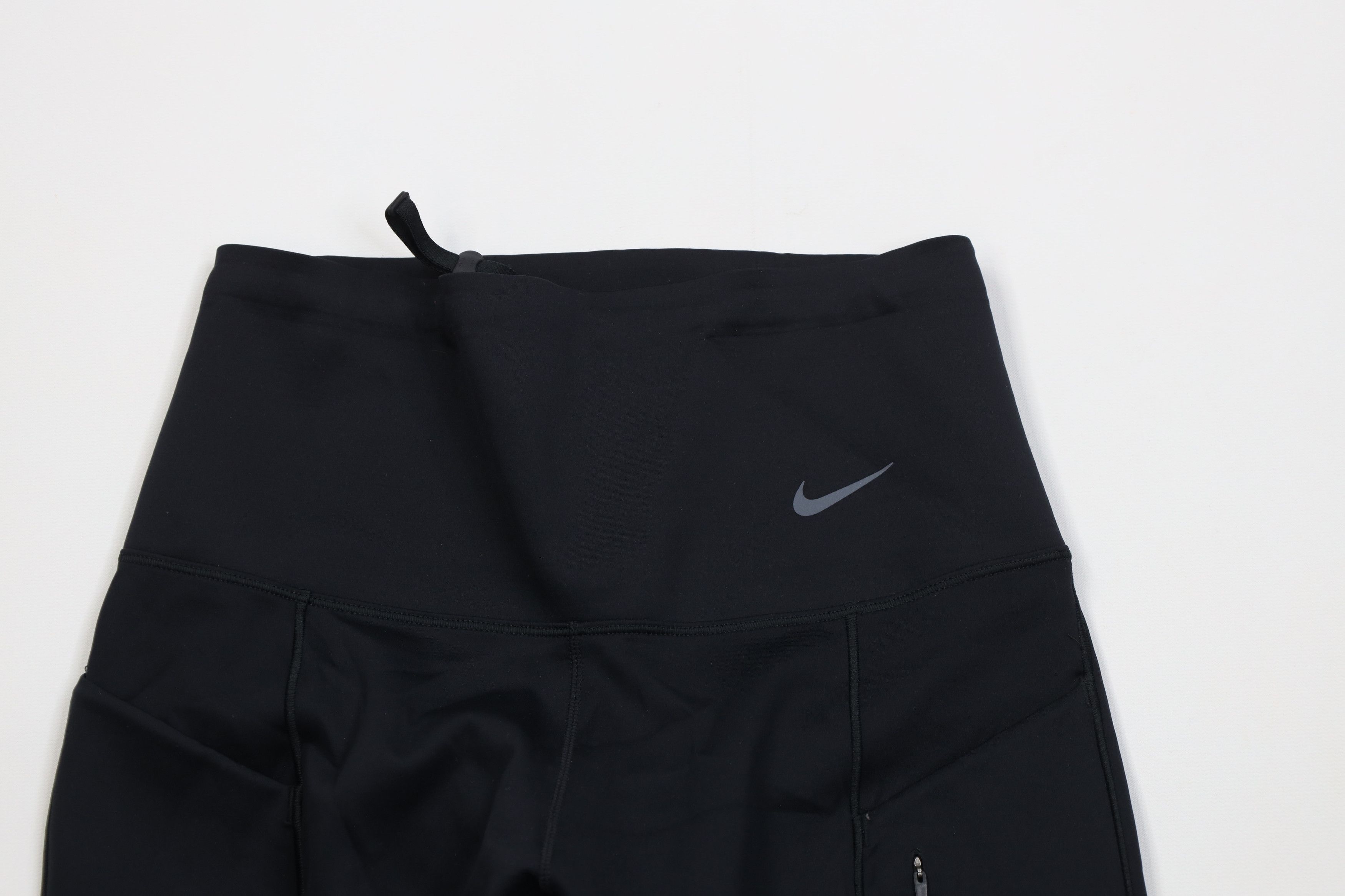 Nike Nike Go Dri-Fit High Waisted Gym Training Leggings Black Size 23" - 2 Thumbnail