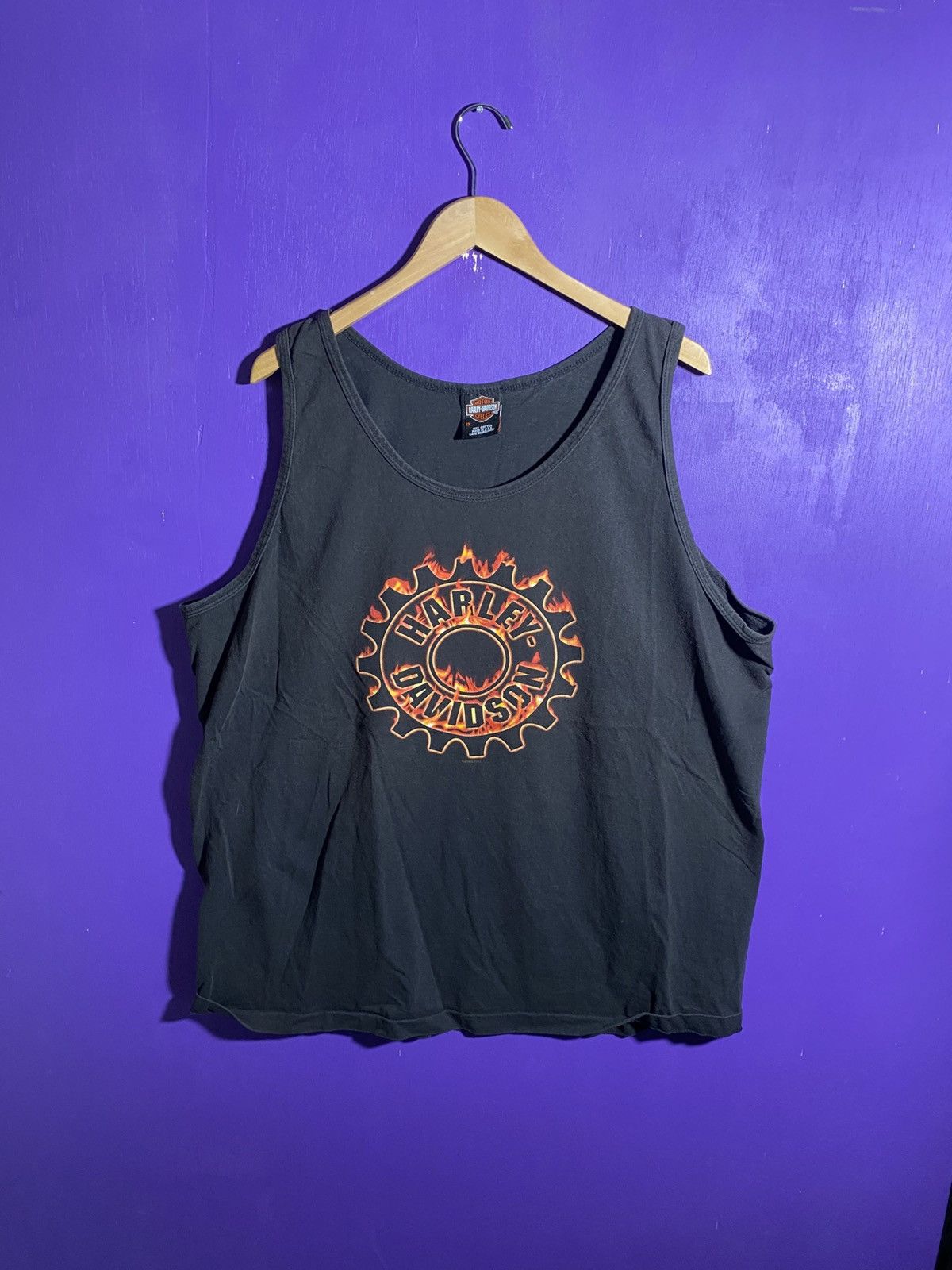 Harley Davidson × Vintage Vintage 90s Harley Davidson gear logo tank top Size US XXL / EU 58 / 5 - 1 Thumbnail