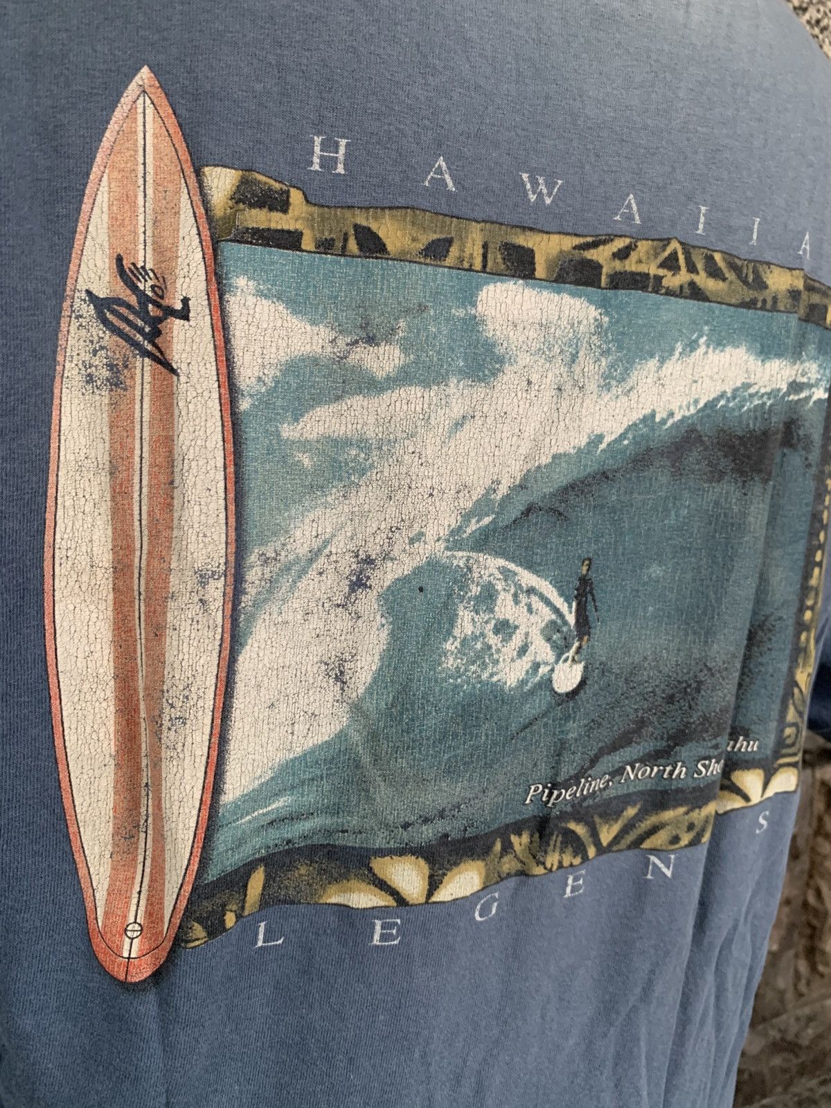 Vintage Vintage Pipeline North Shore Hawaiian Legends Surfing Tees Size US L / EU 52-54 / 3 - 3 Thumbnail
