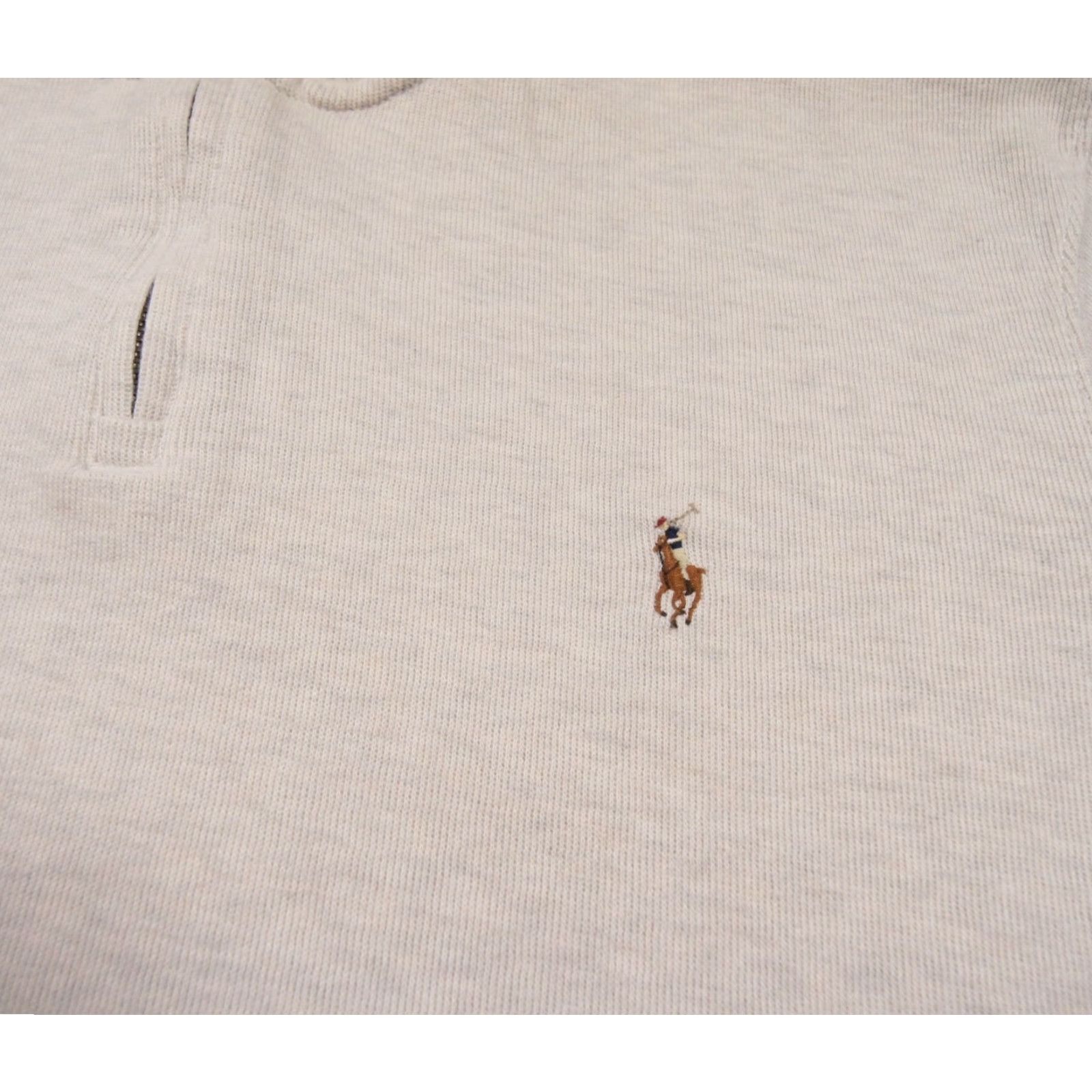 Polo Ralph Lauren VINTAGE Polo Ralph Lauren Sweater Shirt Mens XL Beige 1/4 Zip Pullover Estate Rib Preppy Mens Size US XL / EU 56 / 4 - 3 Thumbnail