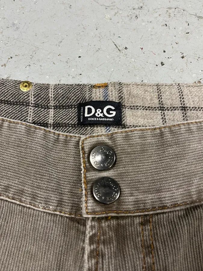 Dolce & Gabbana AW2003 Dolce & Gabbana Grey Cargo Straight Cozy Pants Size US 33 - 9 Thumbnail