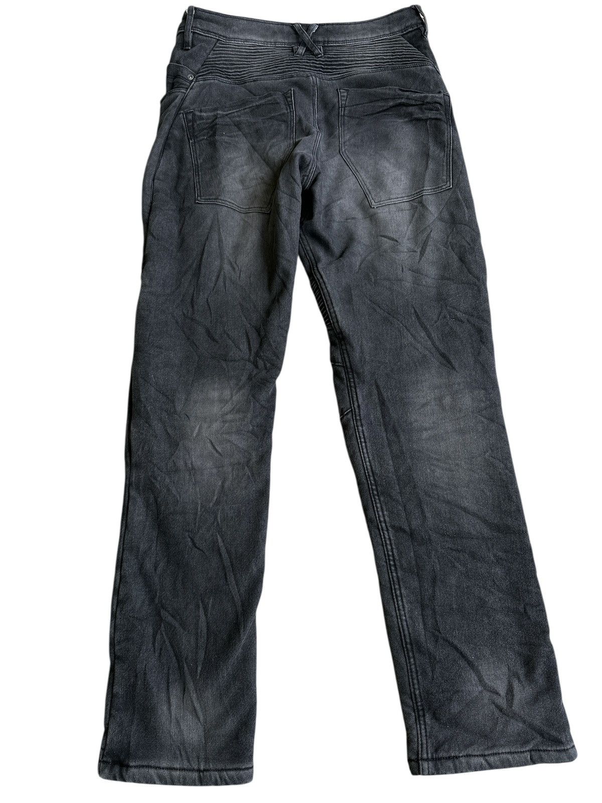Japanese Brand Sun Faded Fieldcore Biker Denim 🎌💥 Size US 30 / EU 46 - 2 Thumbnail