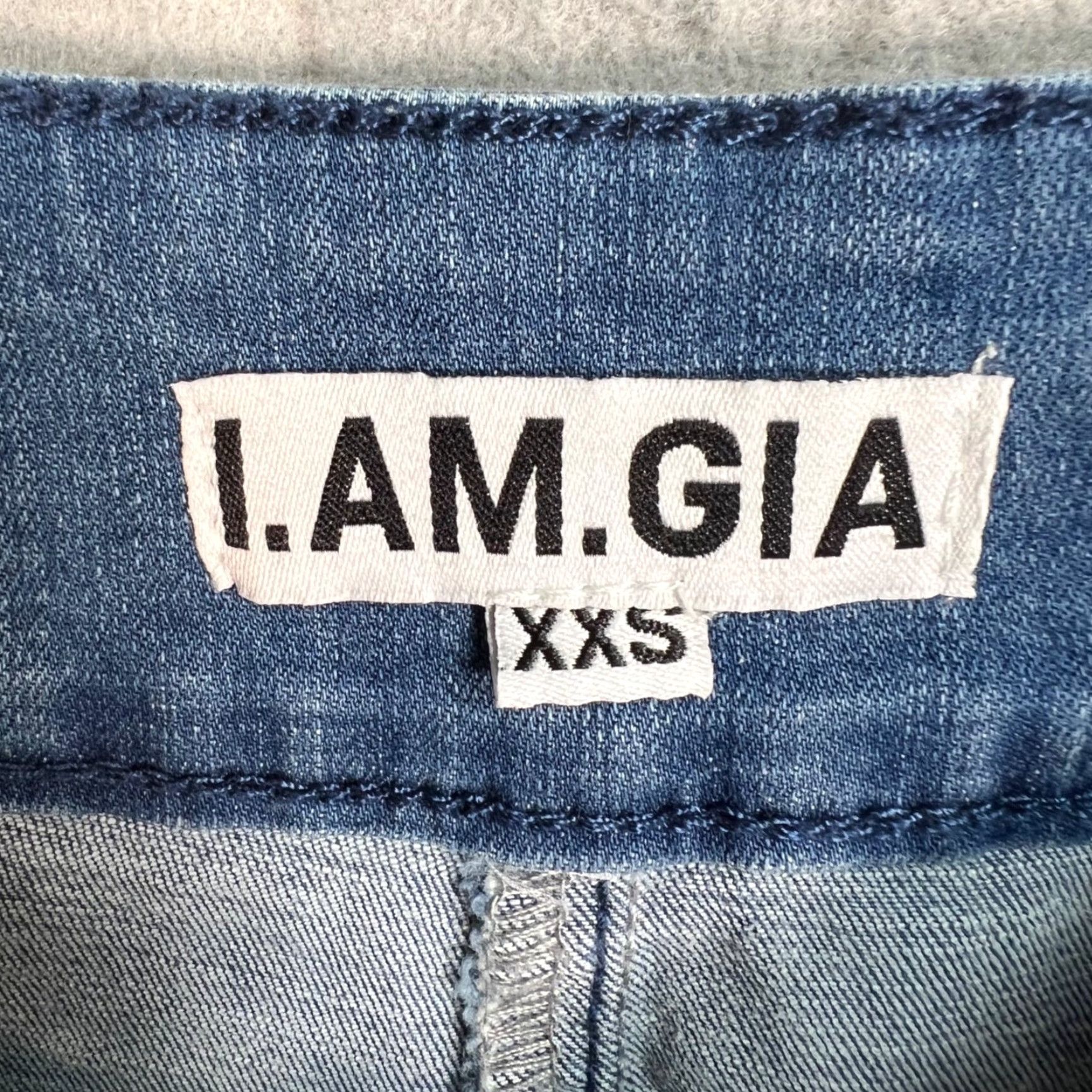 I.AM.GIA I.AM.GIA Jeans Womens XXS High-Waisted Straight-Leg Blue Denim Jeans Size 24" / US 00 / IT 34 - 3 Thumbnail
