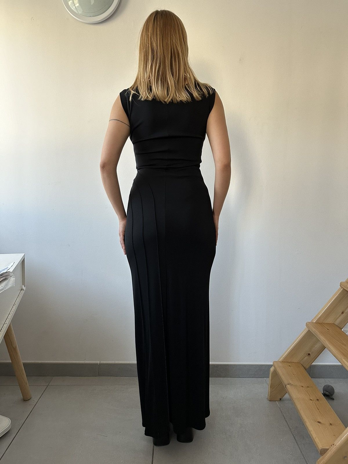 Paco Rabanne Paco Rabanne Late 90s Black Floor Length Dress Size M / US 6-8 / IT 42-44 - 12 Thumbnail