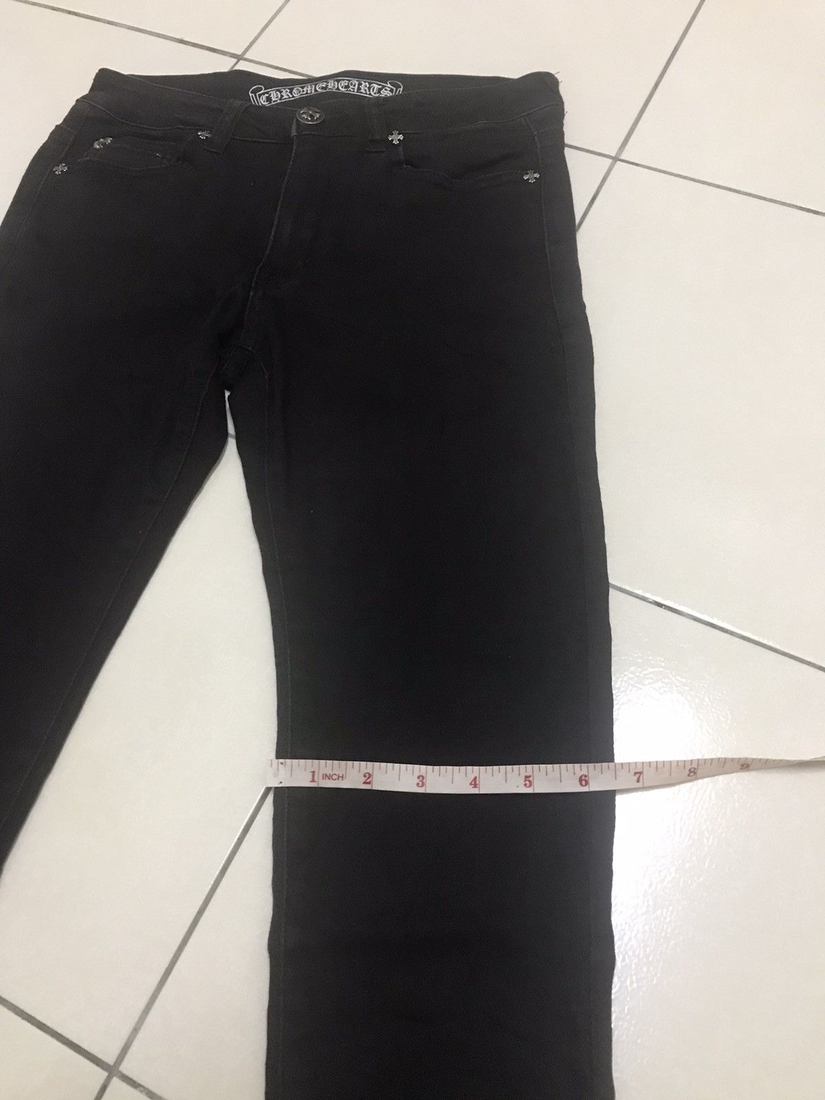 Japanese Brand CH CHROME HEART BLACK PANTS Size US 27 - 9 Thumbnail
