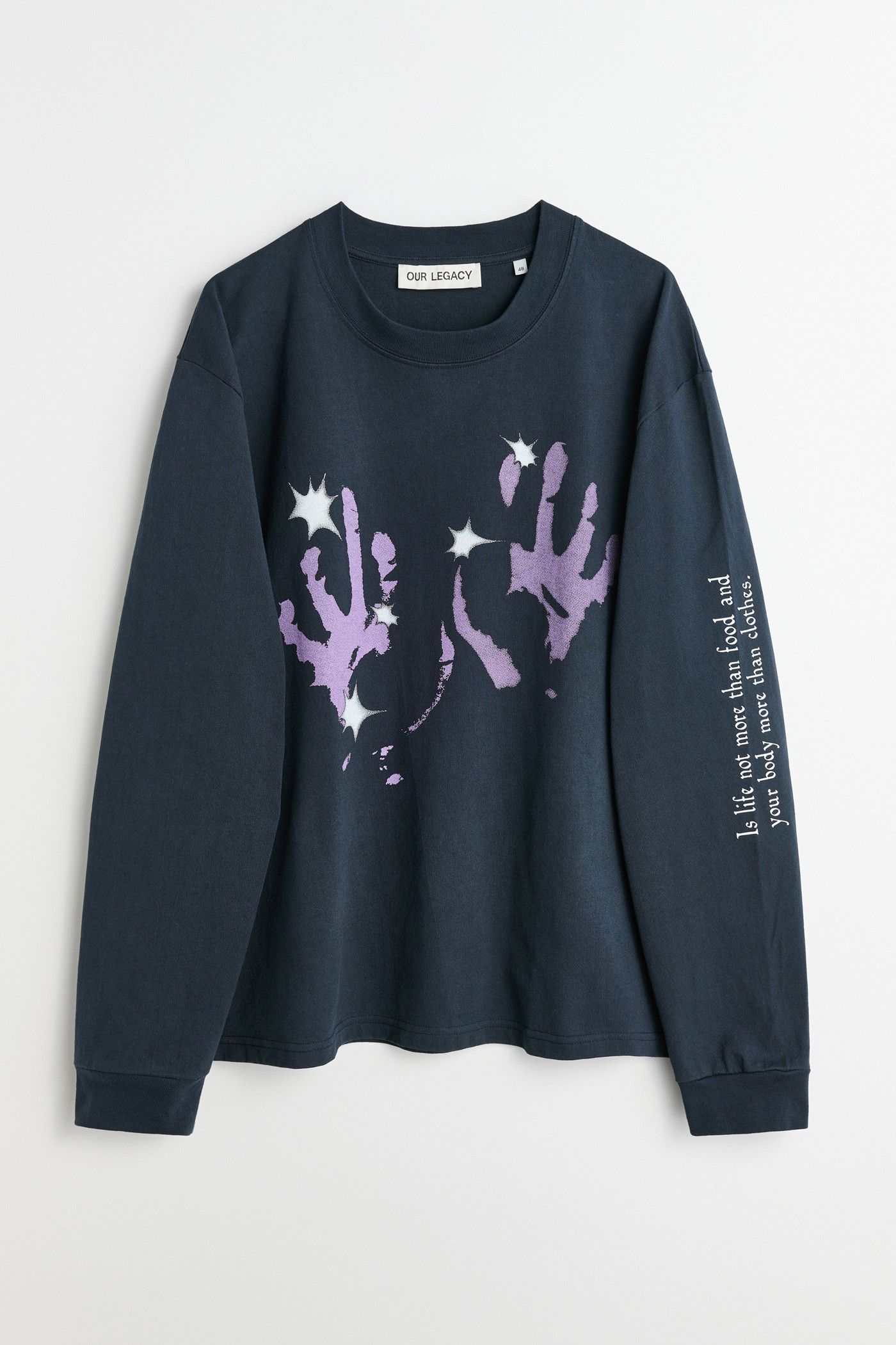 Our Legacy Tour Longsleeve Lilac Taste Of Hands Print