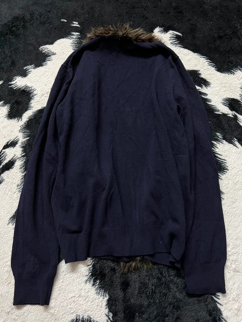 Other Comme Des Garcons Wool cardigan with fur collar Size L / US 10 / IT 46 - 5 Thumbnail