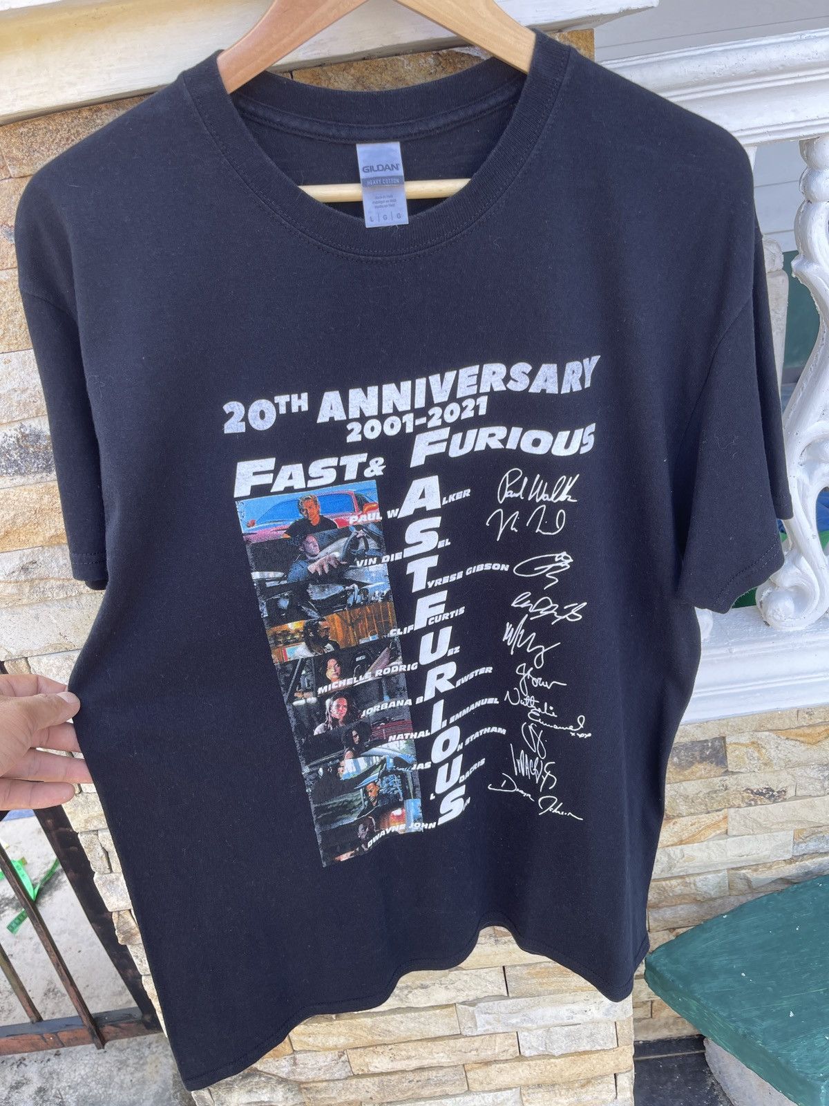 Vintage Vintage 20th Anniversary 2001-2021 Fast Furious Movie Tee Size US L / EU 52-54 / 3 - 3 Thumbnail