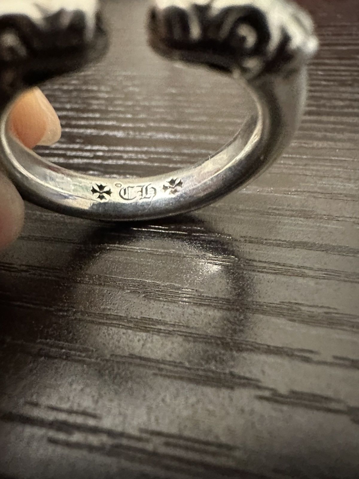 Chrome Hearts Double Dog Ring US10 Size ONE SIZE - 2 Thumbnail