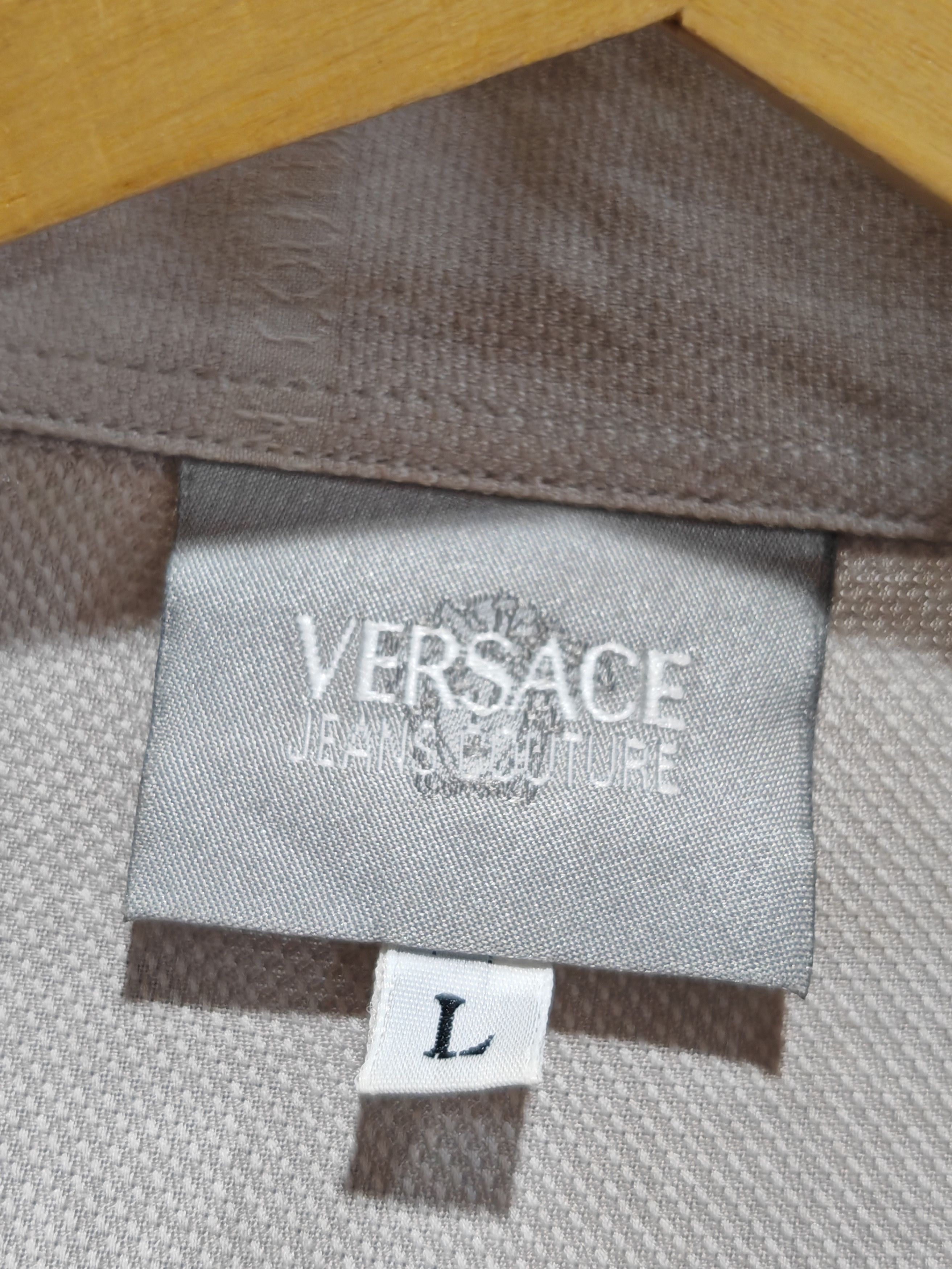 Versace Jeans Couture Versace Jeans Couture Y2k Shirt AoP Monochrome Long sleeves Size US L / EU 52-54 / 3 - 3 Thumbnail