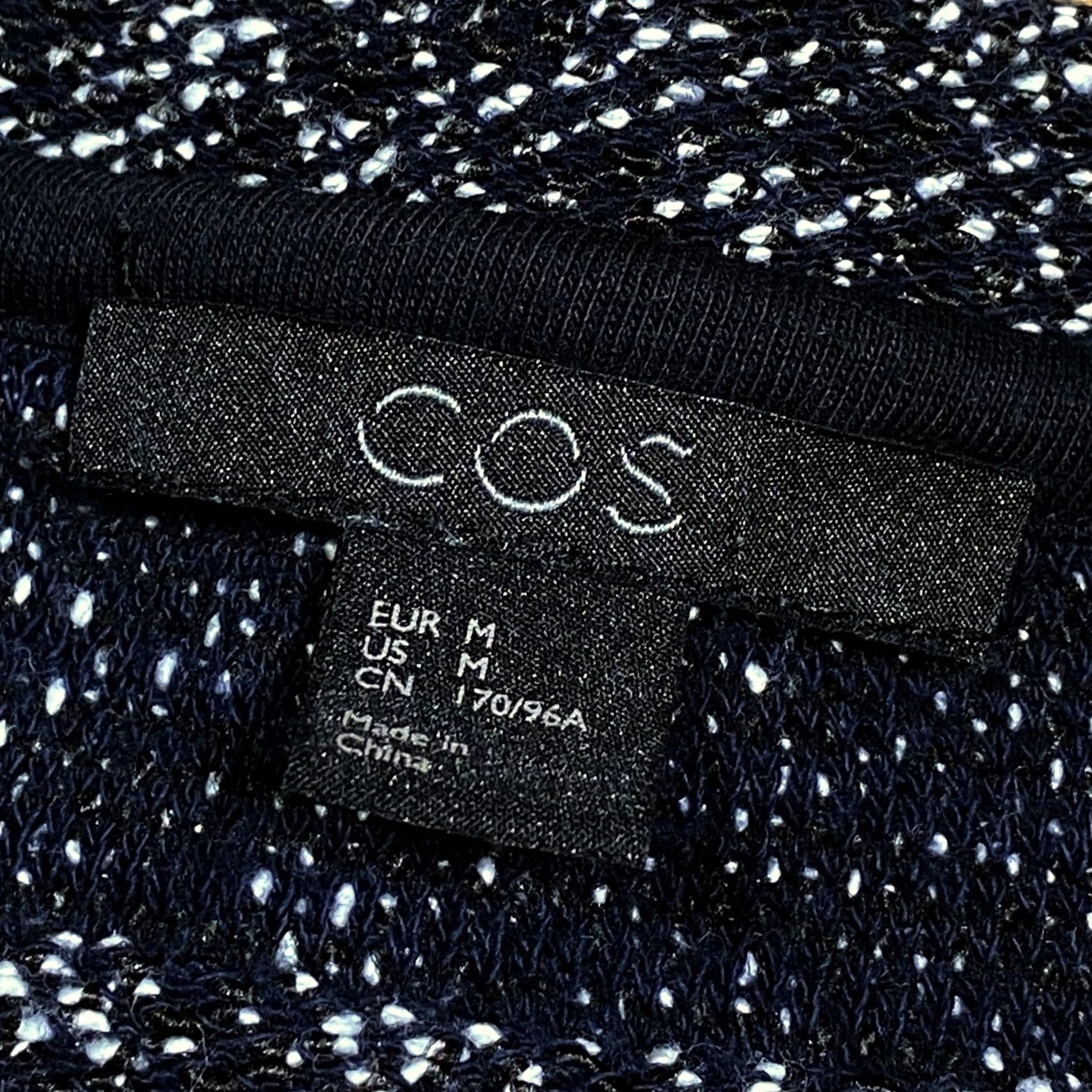 Cos COS Tunic Dress 3/4 Sleeve Pullover Dress Dark Navy & White Womens Medium Knee Length Casual Women's Clothing Size M / US 6-8 / IT 42-44 - 4 Thumbnail