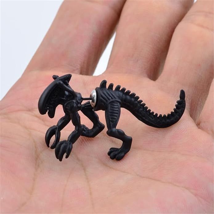 Other Dinosaur skull stud earring Size ONE SIZE - 3 Thumbnail