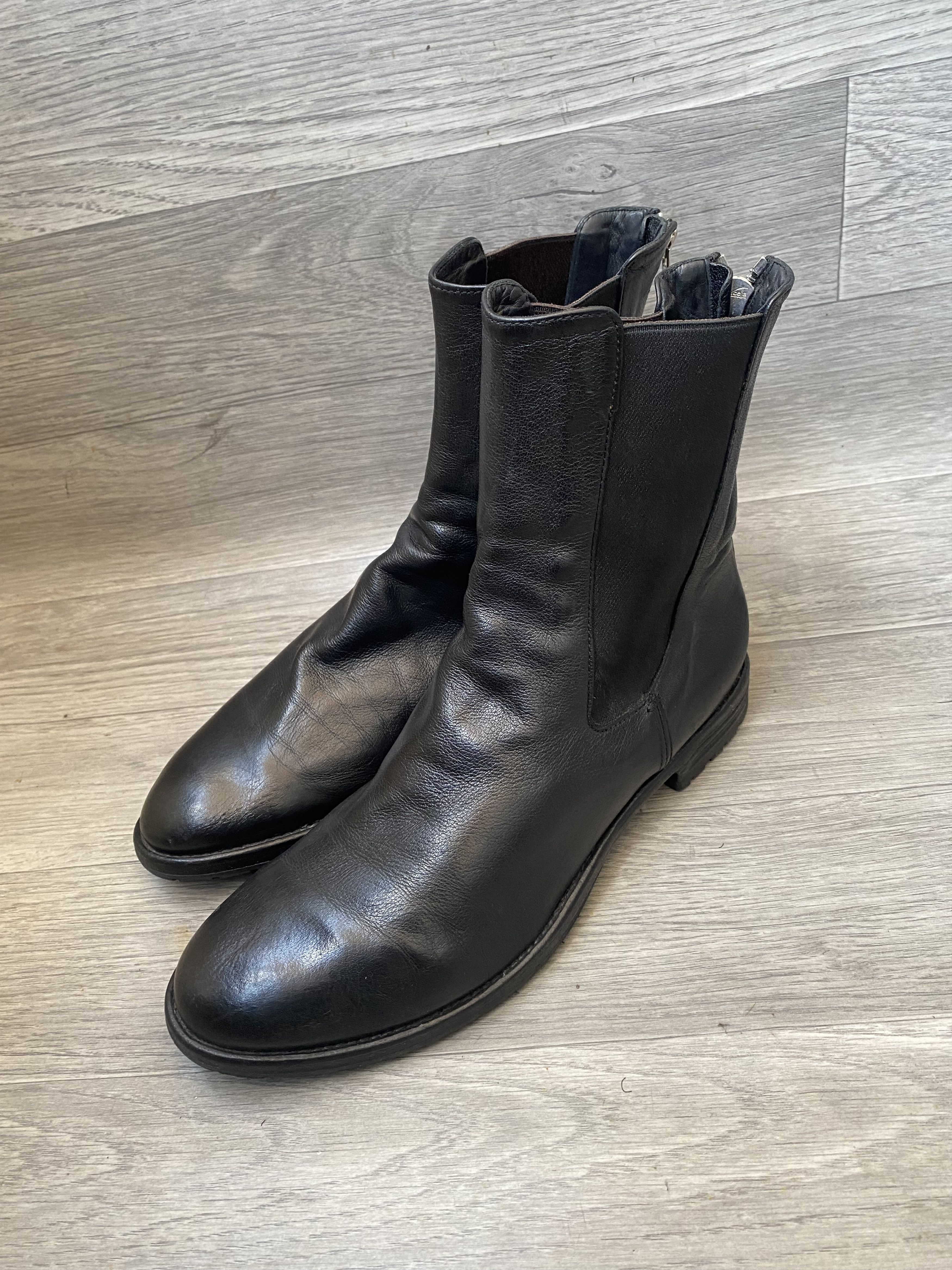 Officine Creative Avant Garde Double Zip Boot. Size 8 US 41 EU Officine Vintage Creative Brown Avant Garde Opium Double Zip  main image 4