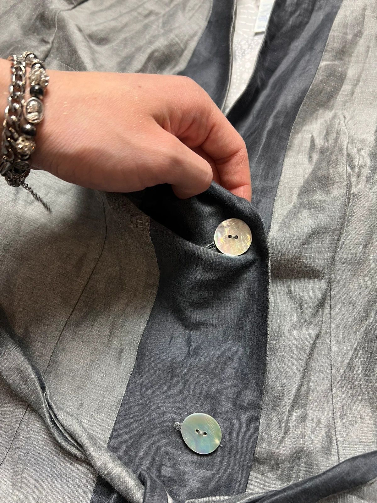Kenzo Light Kenzo jungle linen and silk blazer Size M / US 6-8 / IT 42-44 - 2 Thumbnail