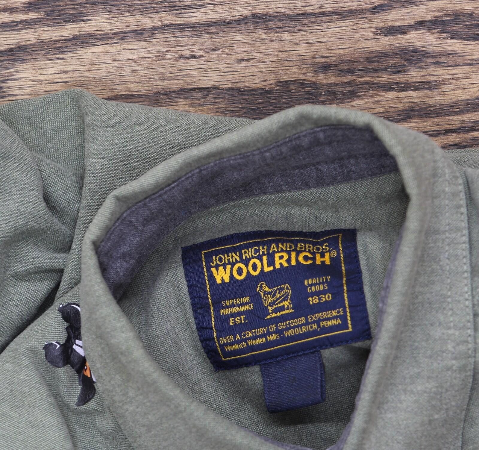 Woolrich Woolen Mills Woolrich Vintage Long Sleeve Cotton Button Up Shirt Green M Size US M / EU 48-50 / 2 - 3 Thumbnail