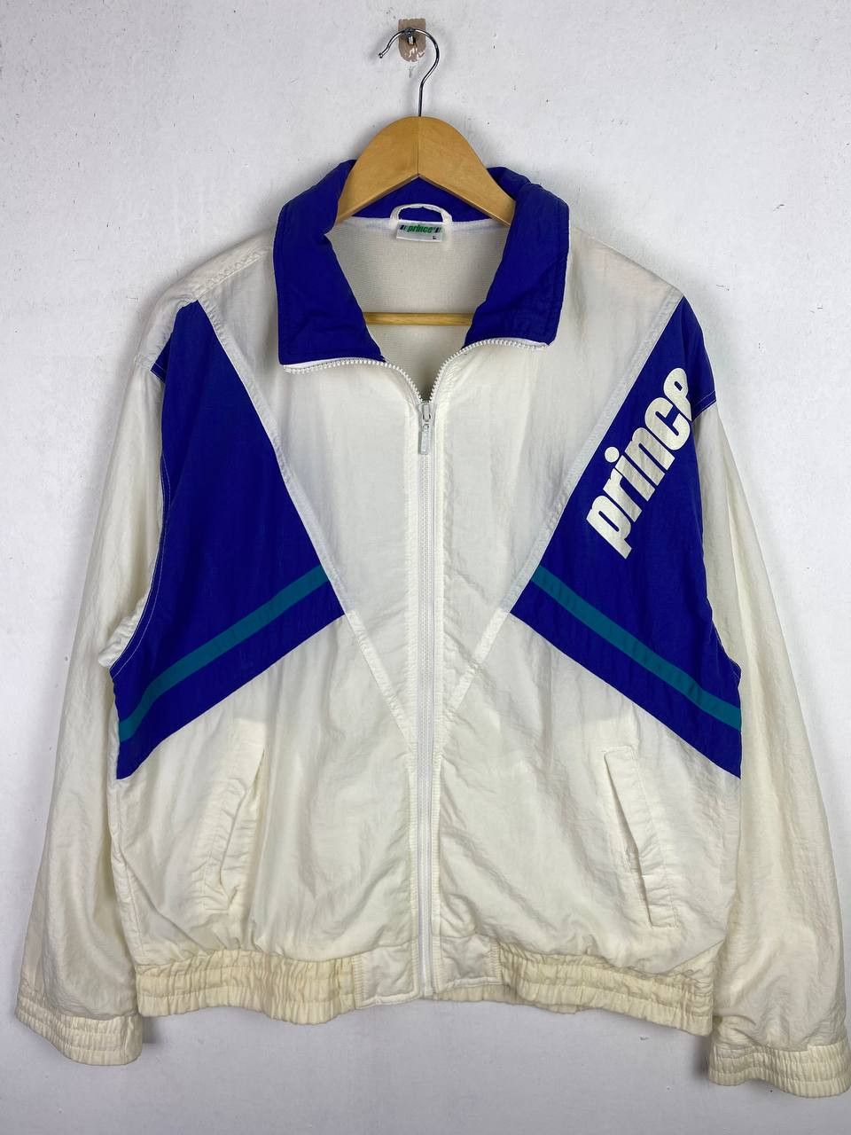 image of Avant Garde x Prince Vintage 90's Prince Jacket Very Nice Design in White, Men's (Size Large)