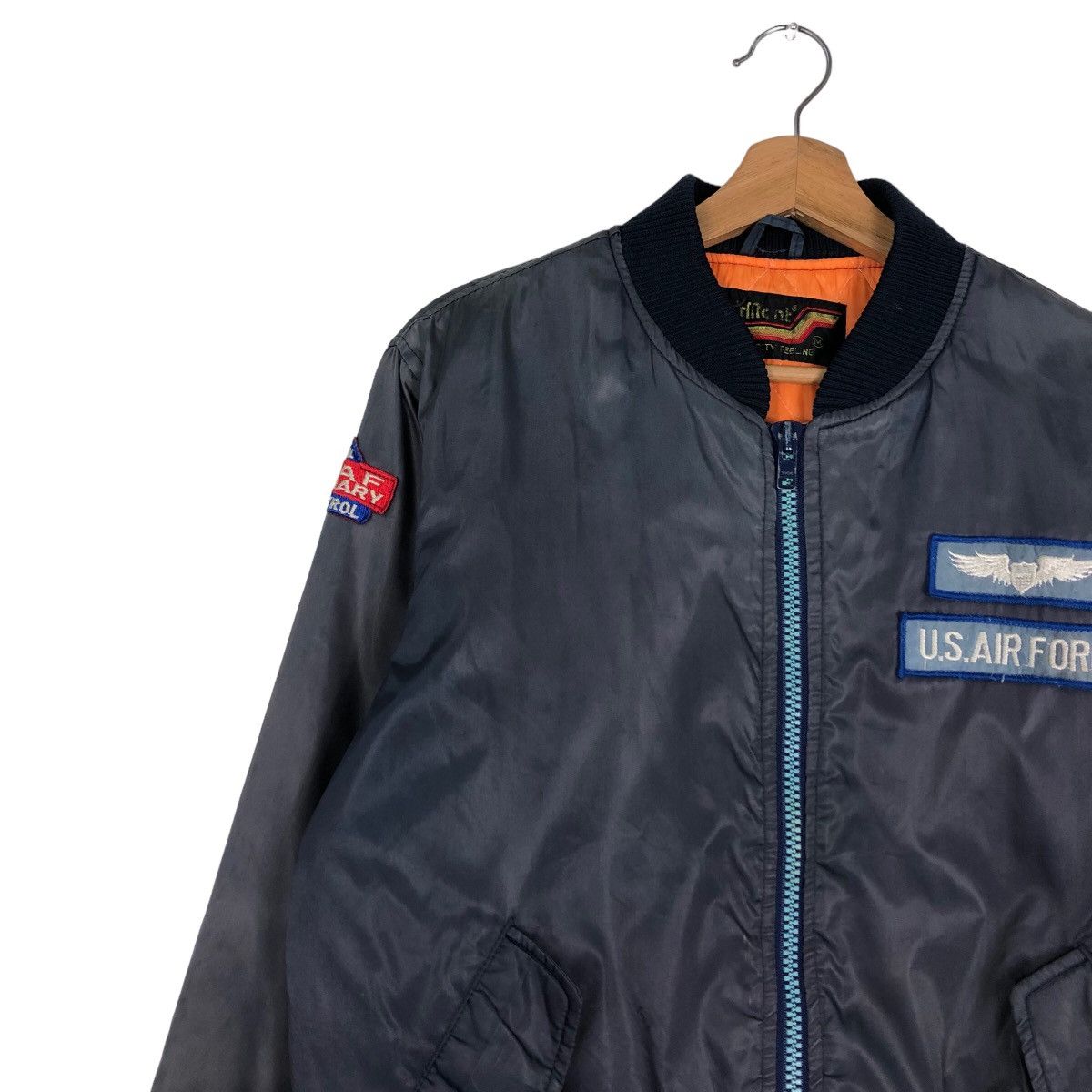 Japanese Brand 🔥Riot Riot Vintage Bomber Jacket Military Us Air Force Team Size US M / EU 48-50 / 2 - 7 Thumbnail
