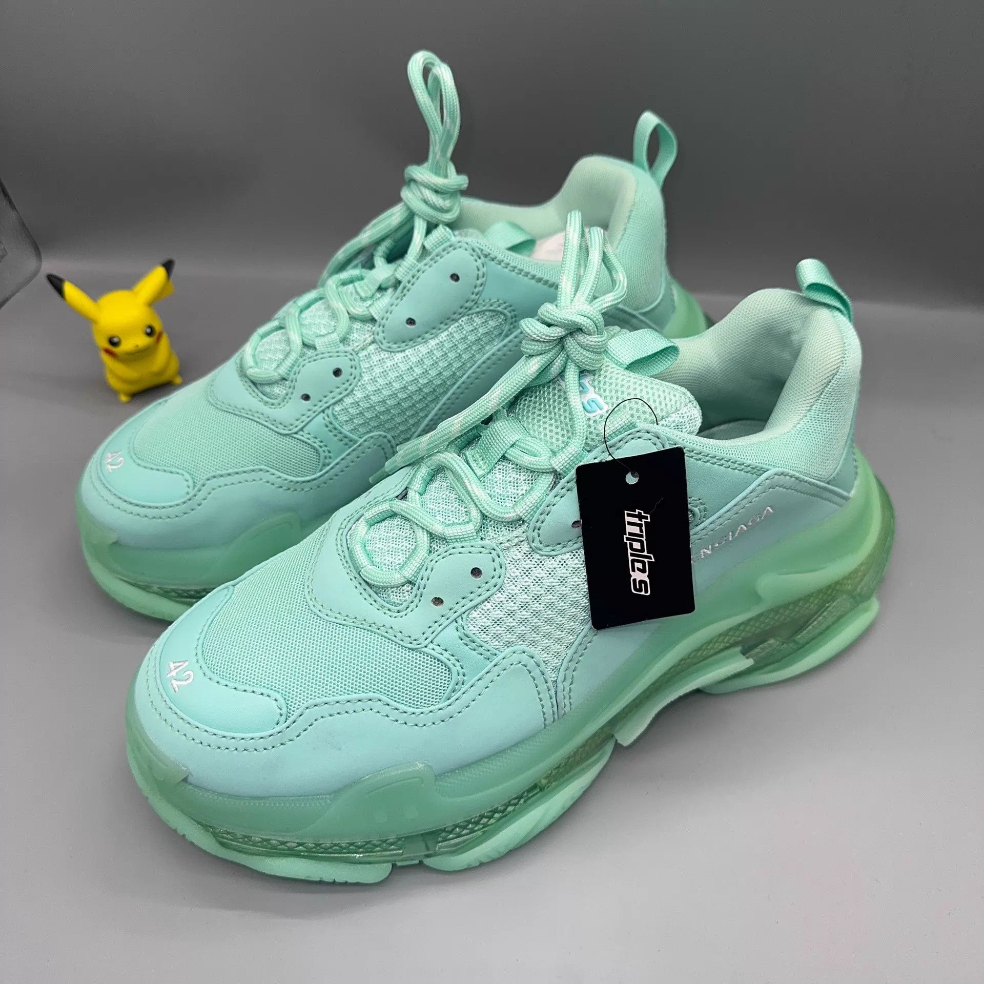 Balenciaga Balenciaga Triple S Blue Size 42 Size US 9 / EU 42 - 1 Thumbnail