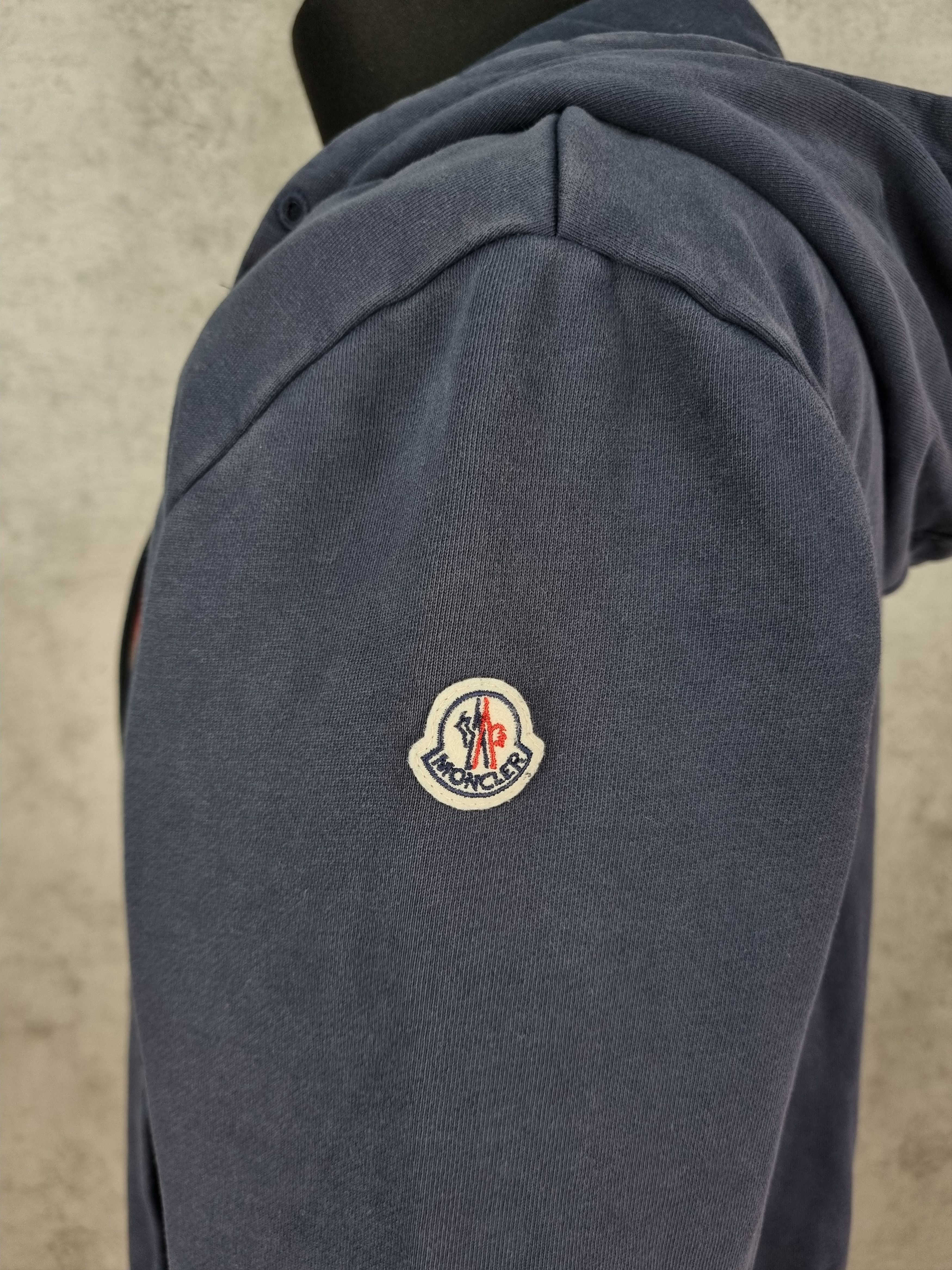 Moncler × Vintage Faded Moncler Knitted Zip Up Hoodie Size US M / EU 48-50 / 2 - 4 Thumbnail