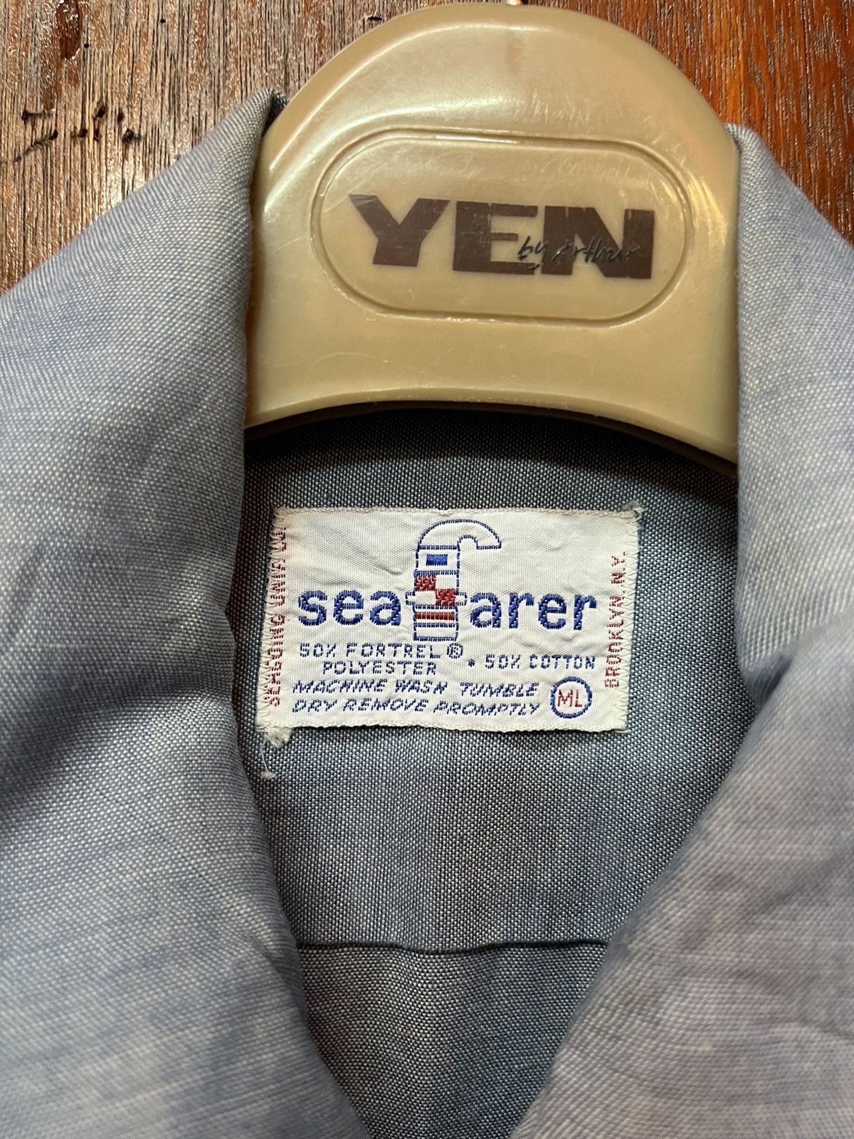 Other Vintage 1970s Seafarer Work Shirt Size US M / EU 48-50 / 2 - 2 Thumbnail