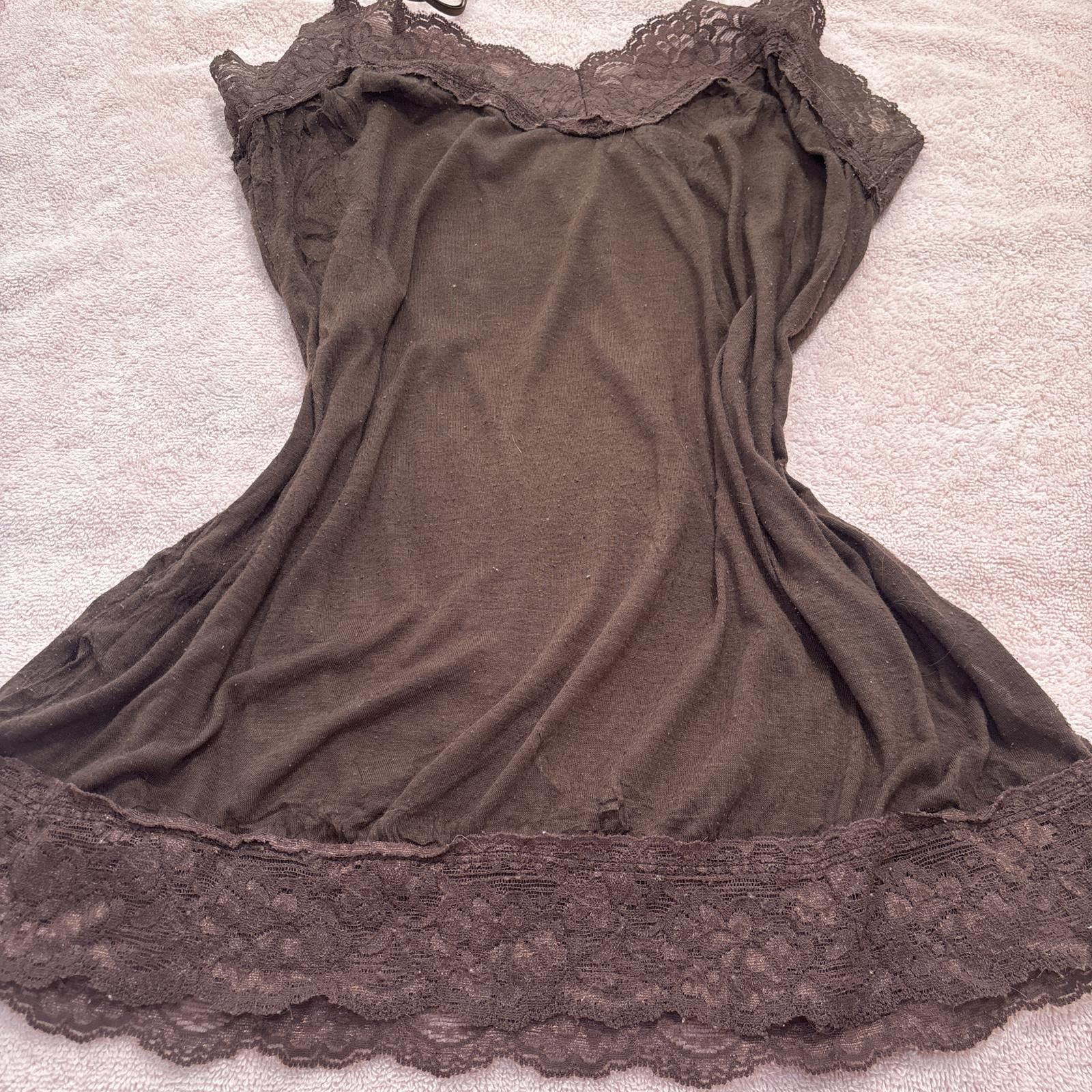 Other y2k brown lace cami elena gilbert core Size L / US 10 / IT 46 - 2 Thumbnail