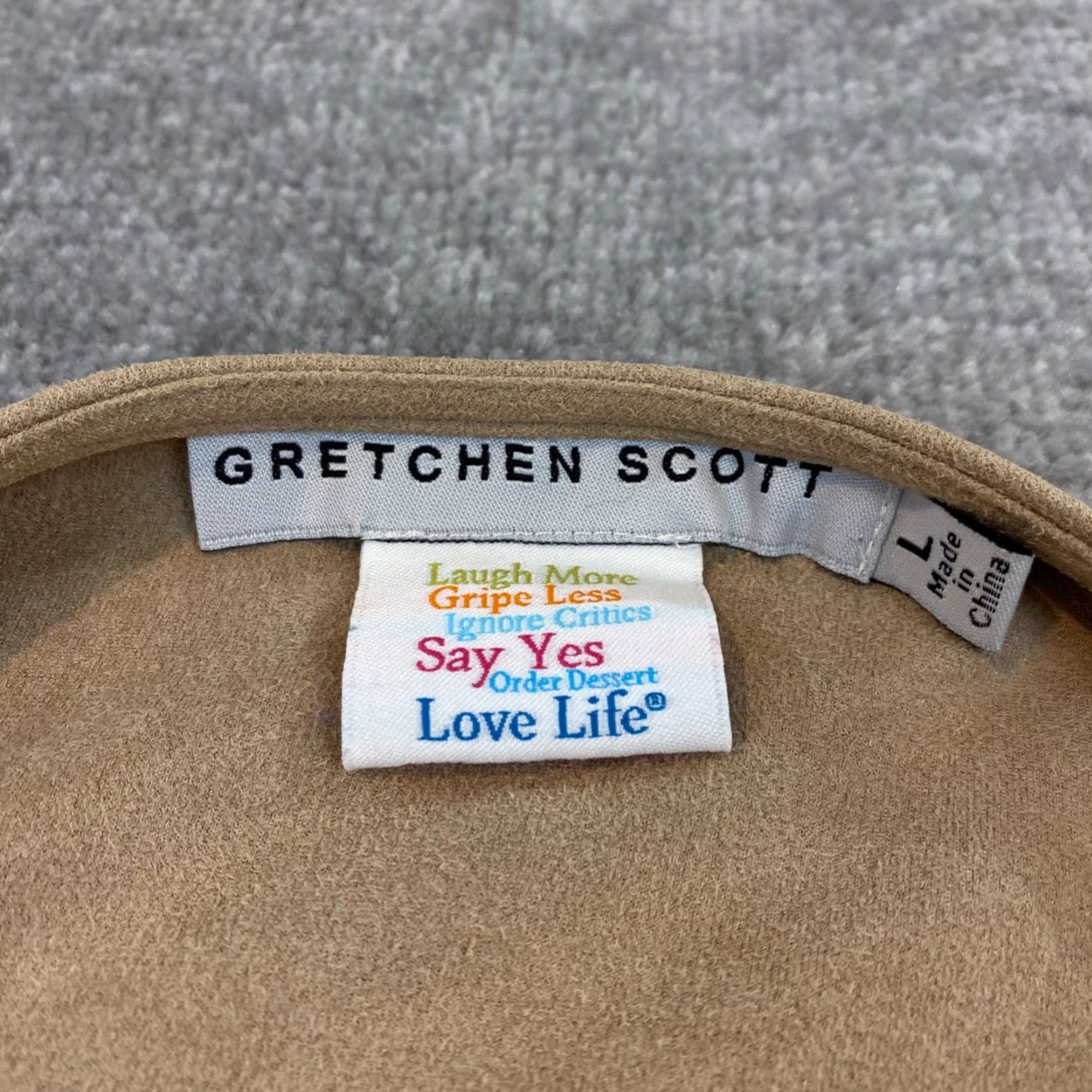 Vintage Gretchen Scott Open Front Cardigan Womens Large Brown Sweater Loose Polyester Open Front Cardigan Vintage No Size L / US 10 / IT 46 - 2 Thumbnail