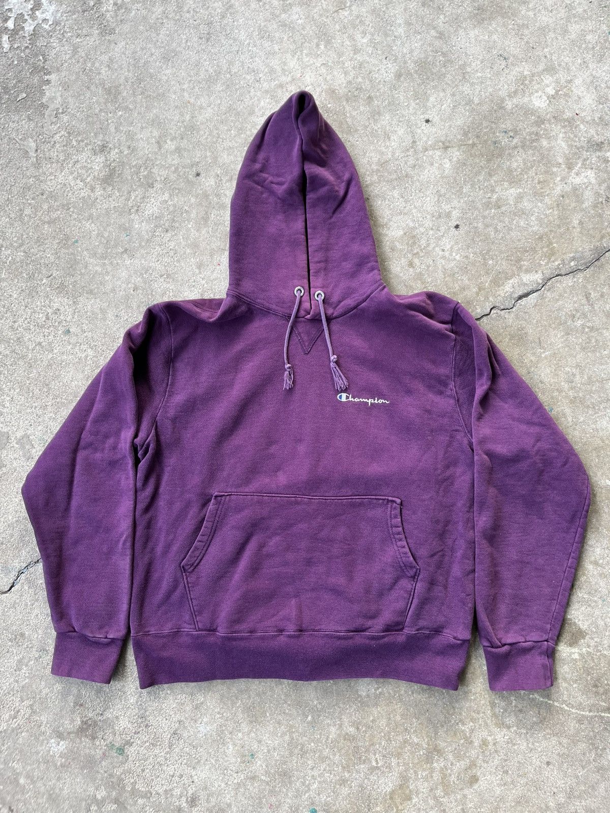 Champion Perfect Vintage Champion Blank Purple Hoodie Size US S / EU 44-46 / 1 - 1 Thumbnail