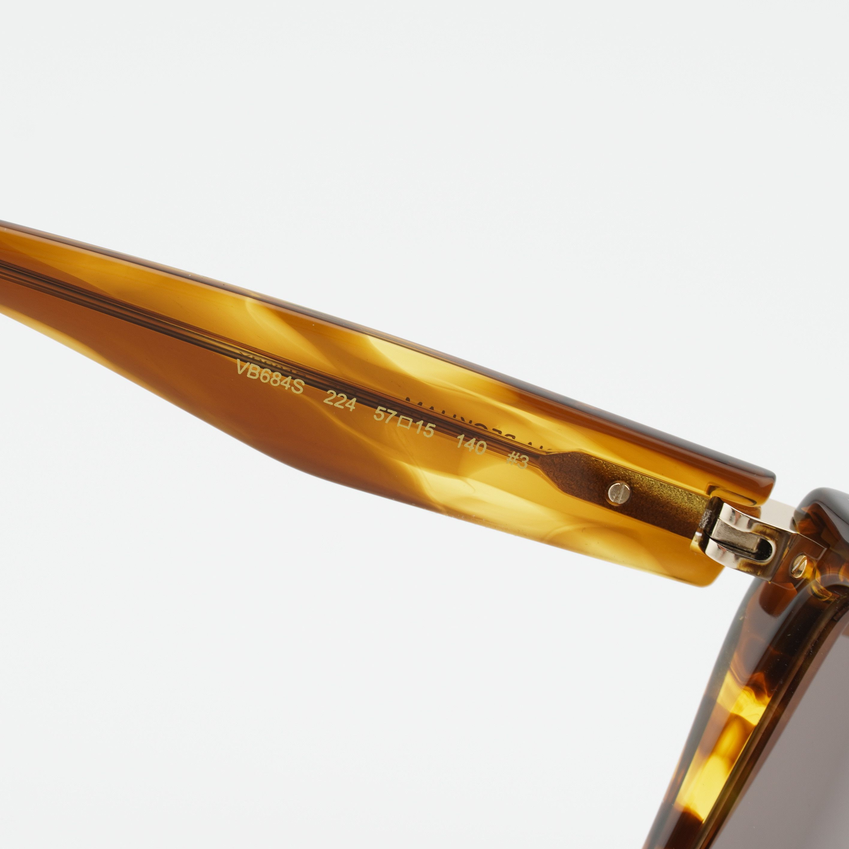 Victoria Beckham Victoria Beckham VB684S 224 Sunglasses Tobacco Square Frame Size ONE SIZE - 8 Thumbnail