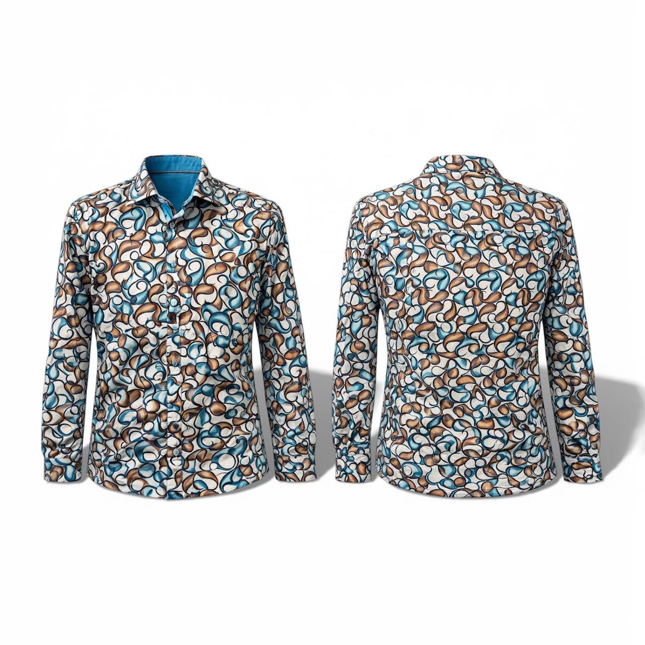 Other CLAUDIO LUGLI COUTURE ABSTRACT BUTTON RARE SHIRT SIZE L Size US L / EU 52-54 / 3 - 3 Thumbnail