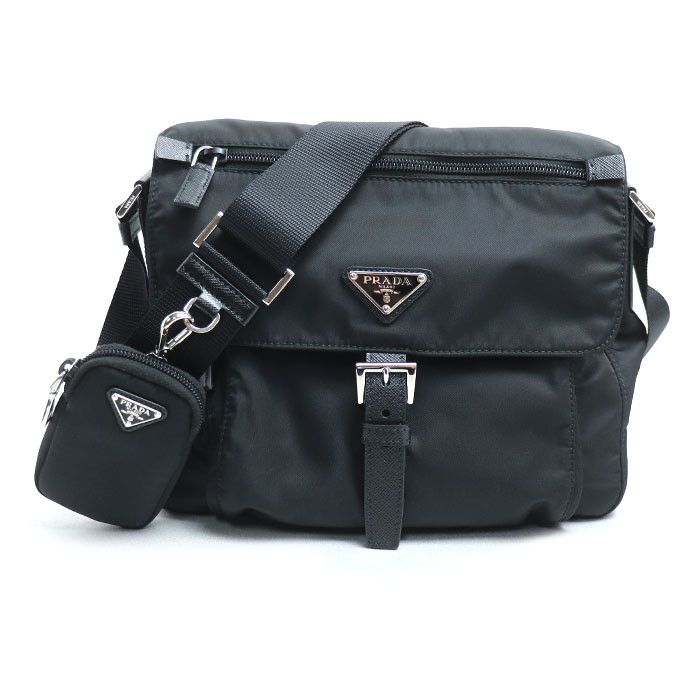 Prada Prada Re-Nylon Shoulder Bag Others Shoulder Bag 1Bd994 Rv44 F0002 in Black, Women's