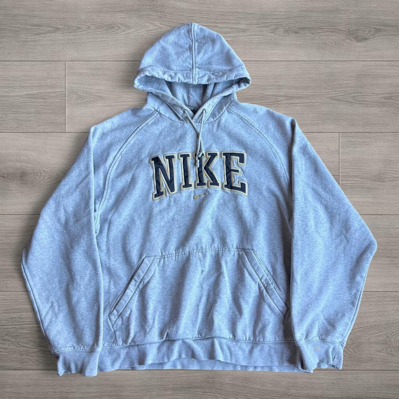 Nike Vintage 90s Grey Nike Hoodie Size US XL / EU 56 / 4 - 1 Thumbnail