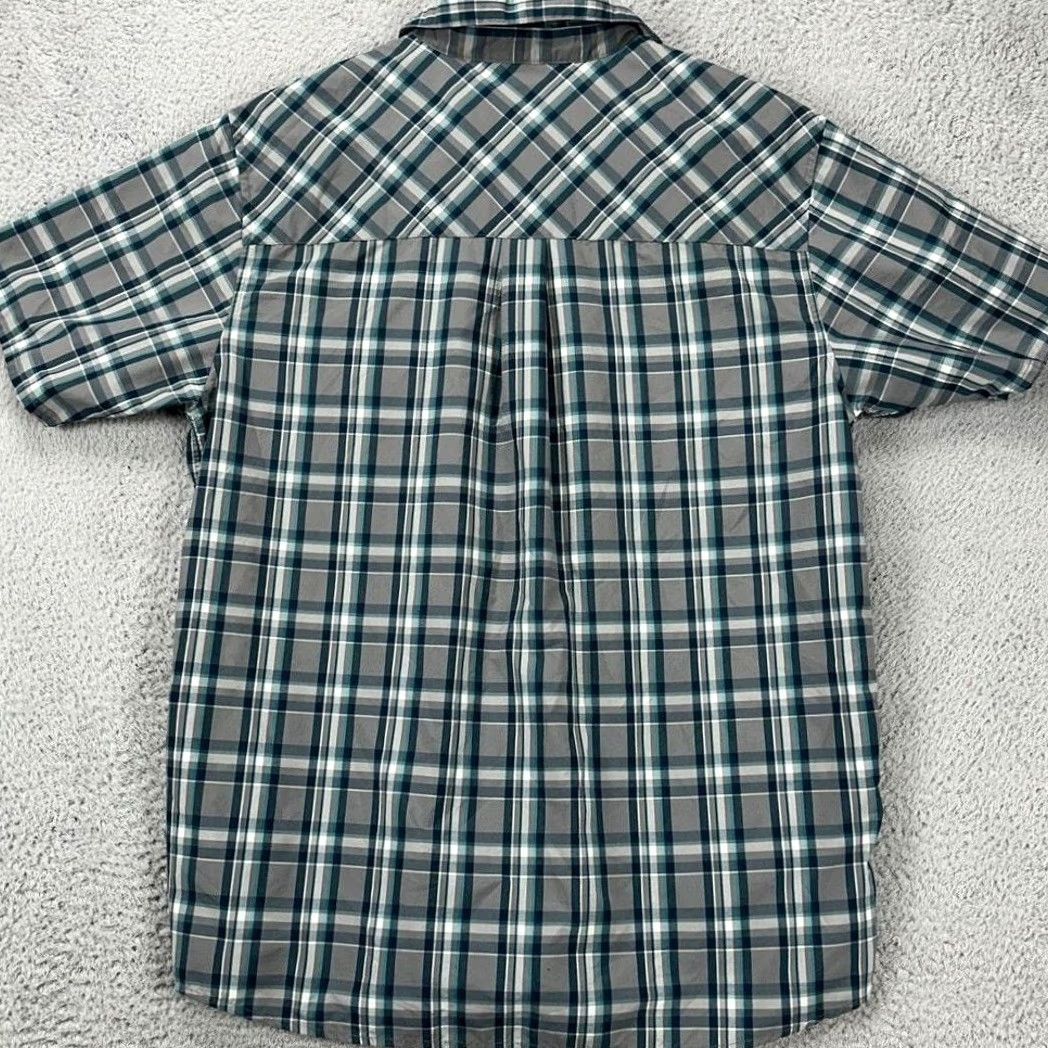 Patagonia Patagonia Shirt Mens Large Teal Grey Plaid Button Up Short Sleeve Pockets Outdoor Size US L / EU 52-54 / 3 - 3 Thumbnail