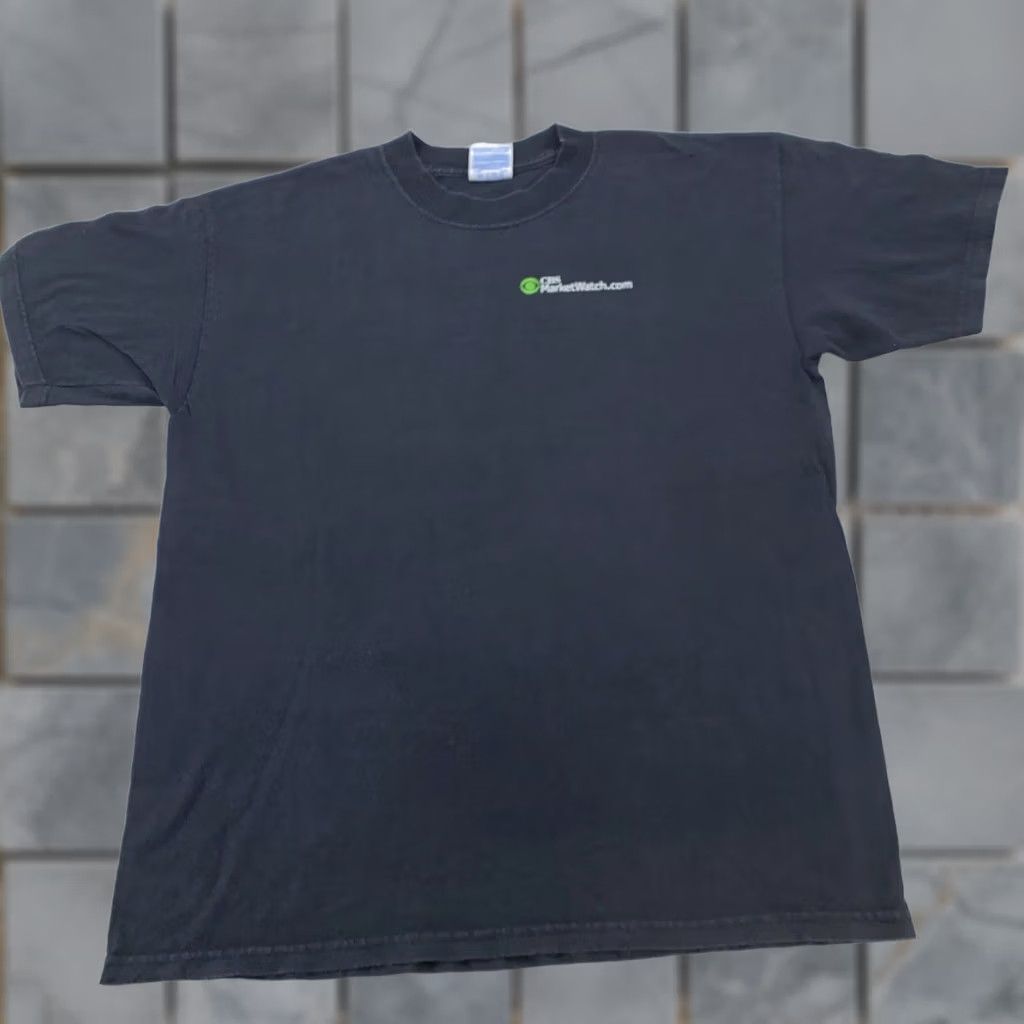 Gildan VINTAGE CBS MarketWatch Shirt Mens L Black TechStaff Promo Crew Stock Market Size US L / EU 52-54 / 3 - 1 Thumbnail