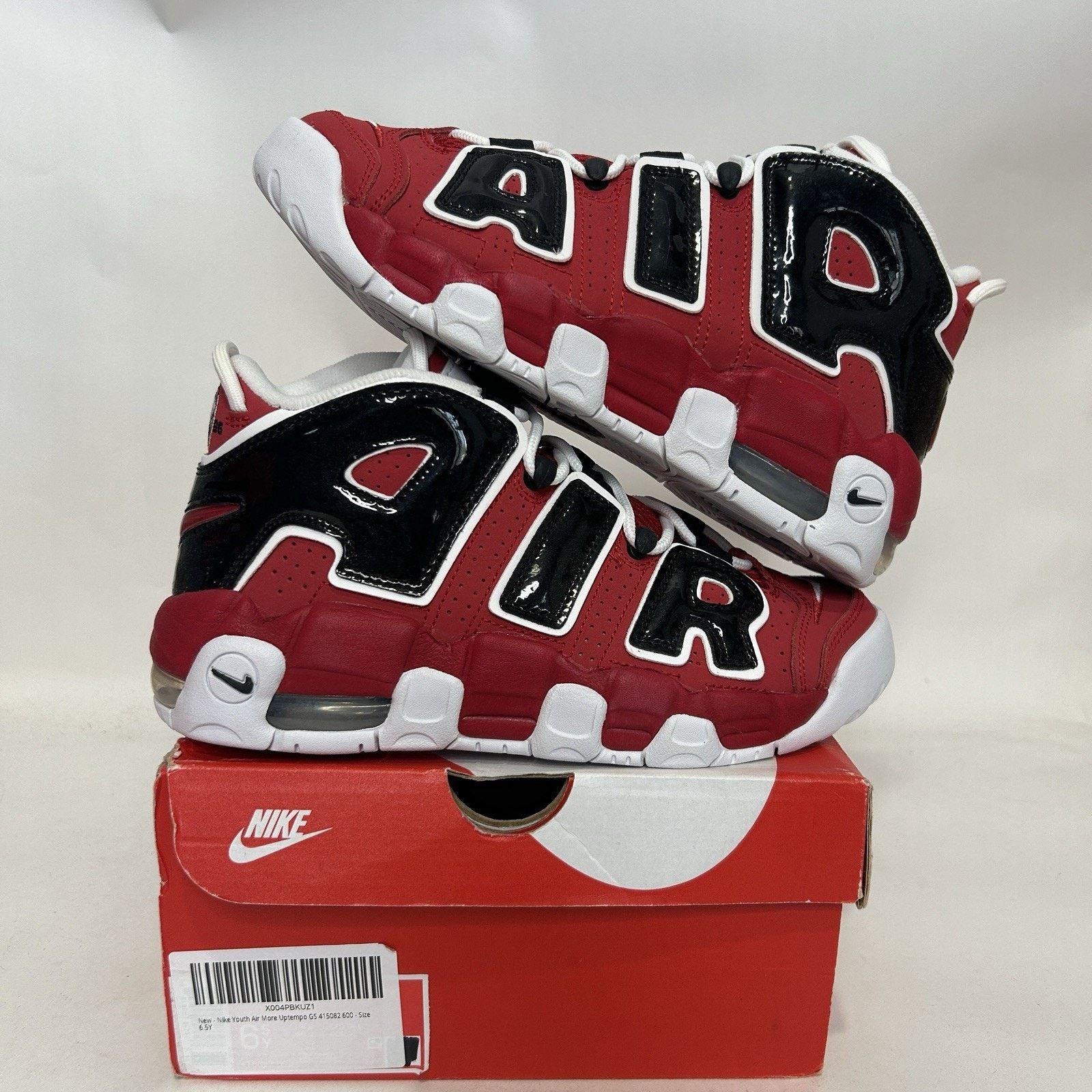 Nike Nike Air More Uptempo GS Bulls Hoops Pack “Varsity Red” Size US 8 / IT 38 - 1 Thumbnail