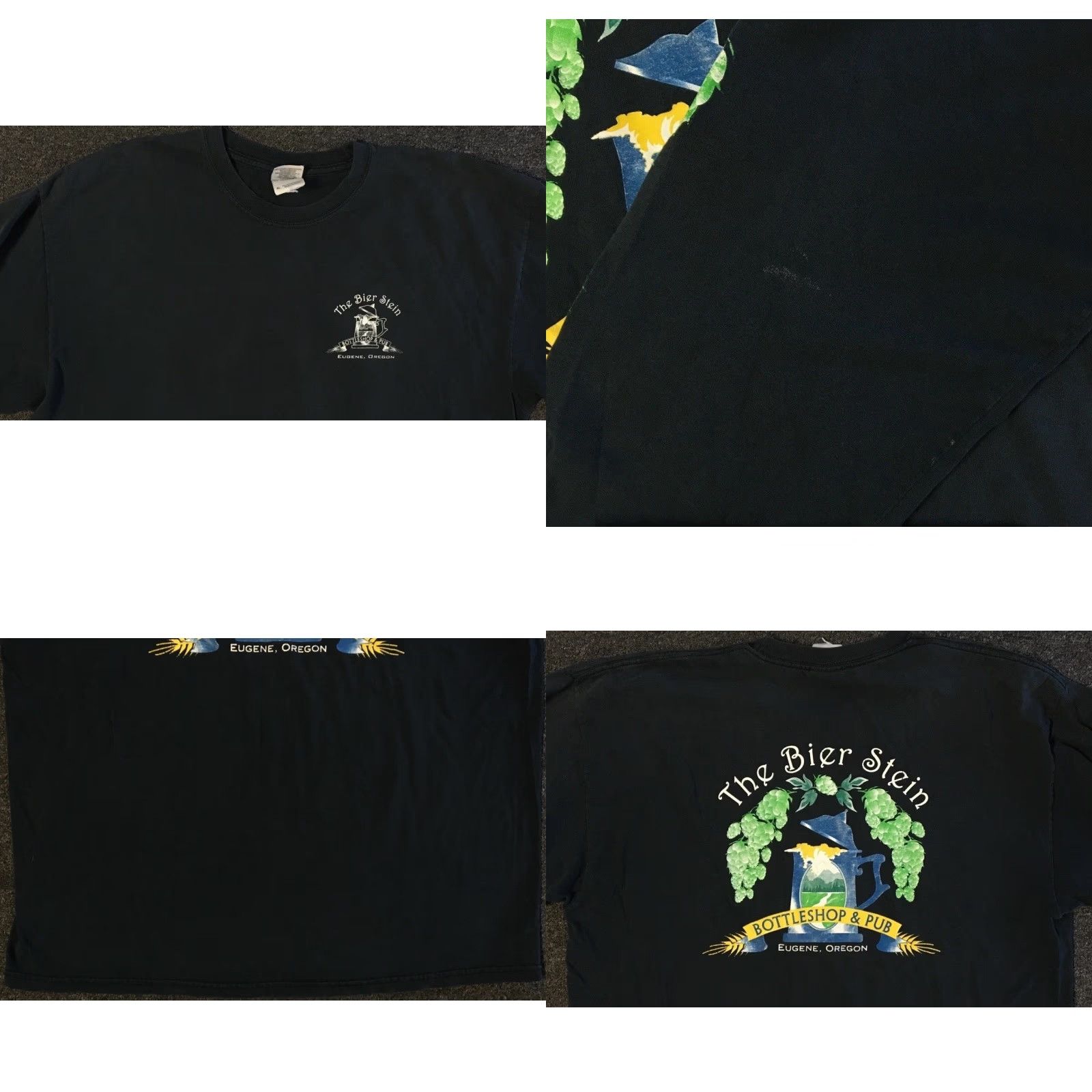 Vintage Vtg Bier Stein Bar Faded Shirt XL Beer Biker Punk Flame Fire Surf Grunge 90s Y2K Size US XL / EU 56 / 4 - 9 Thumbnail