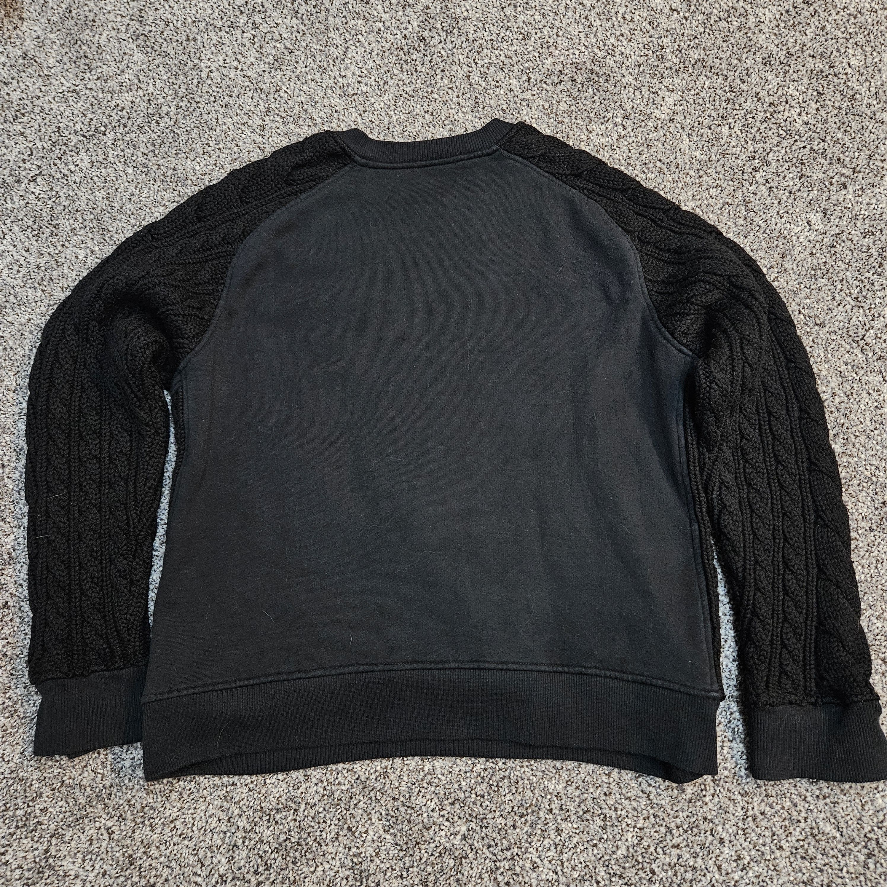 Balmain Cable Knit Jersey Crewneck Sweater W/ Hoodie Pocket Size US XL / EU 56 / 4 - 2 Thumbnail