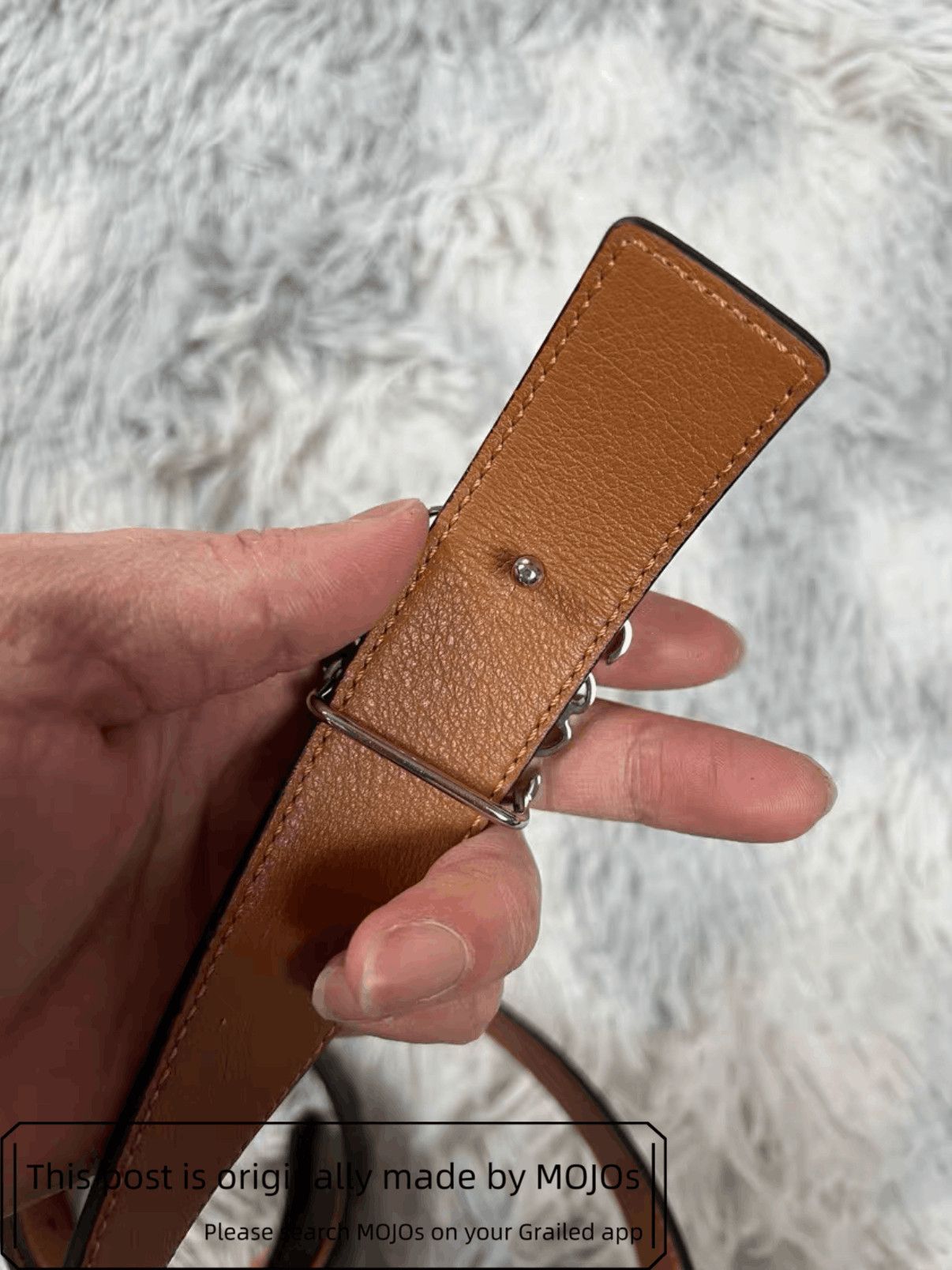 Loewe Sz 95 Loewe Logo Leather Belt mojos391728 Size ONE SIZE - 3 Thumbnail