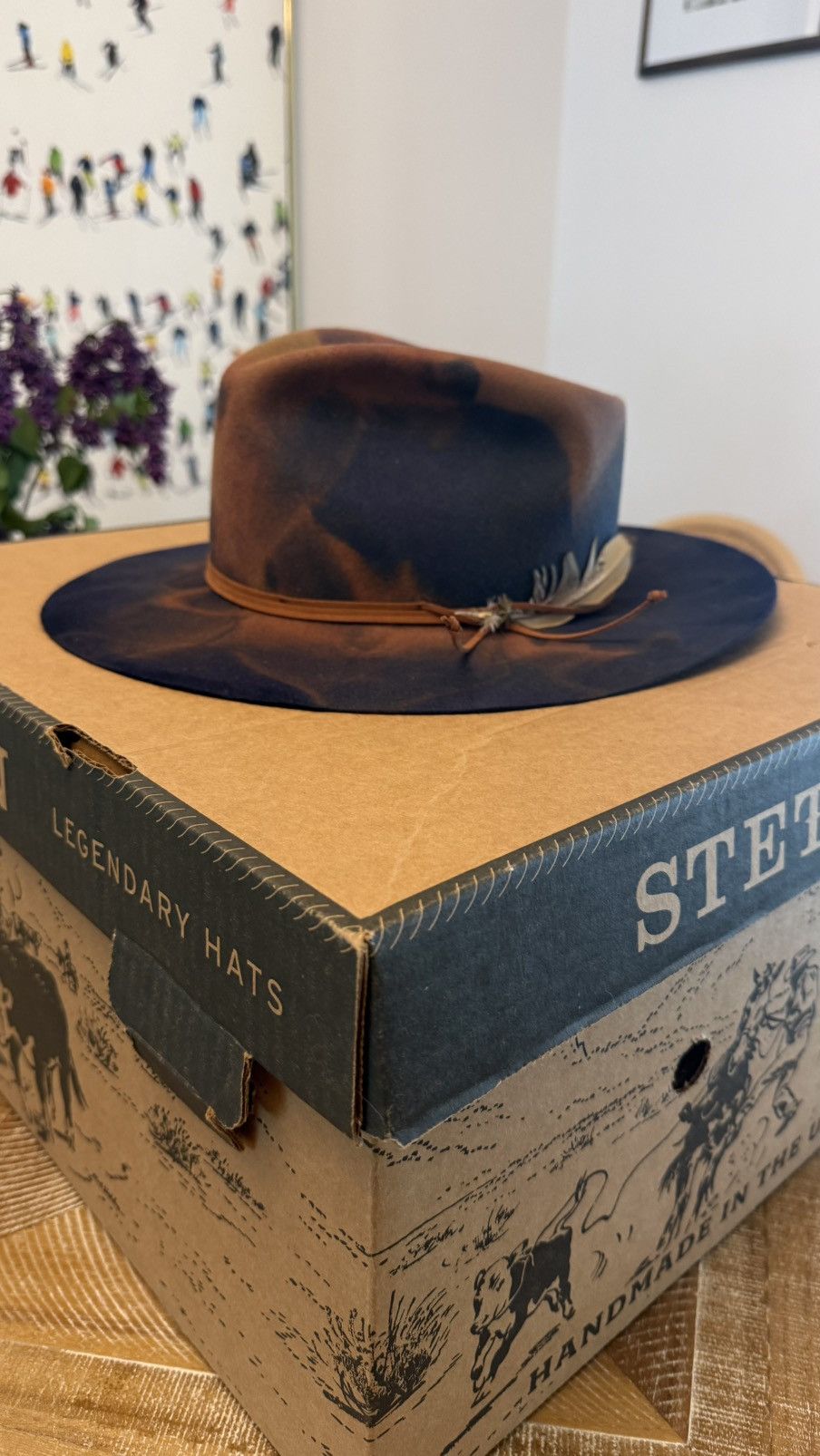Stetson Stetson Retrograde Flat Brim Fedora Hat Size ONE SIZE - 1 Thumbnail